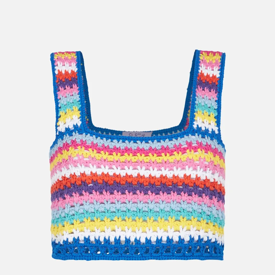 mc2-saint-barth-top-halima-donna-in-cotone-crochet-multicolore-su-bluette image 1
