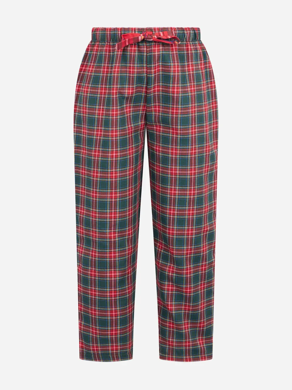 mc2-saint-barth-pantaloni-del-pigiama-da-bambino-con-stampa-tartan-rossa-e-verde image 1