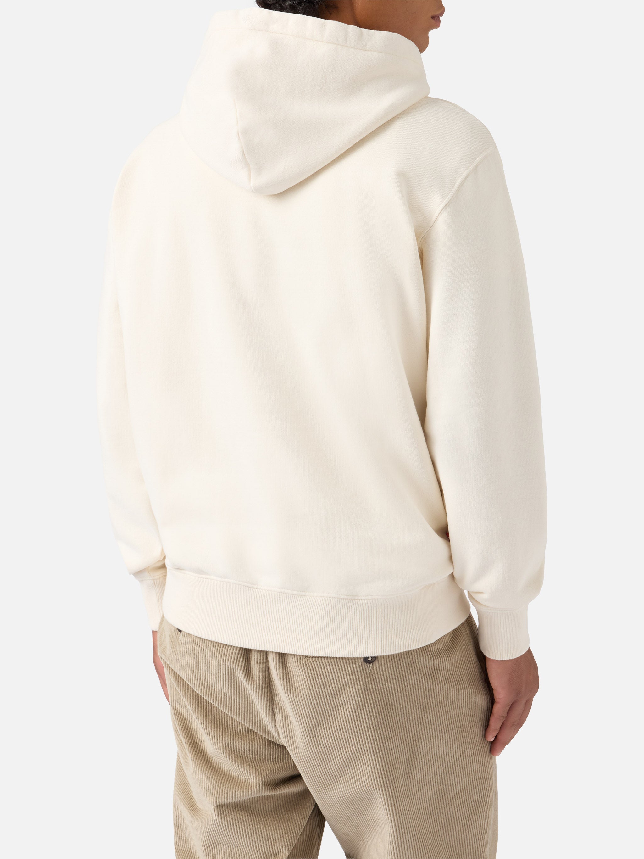 mc2-saint-barth-felpa-tribeca-con-cappuccio-in-cotone-crema-uomo image 3
