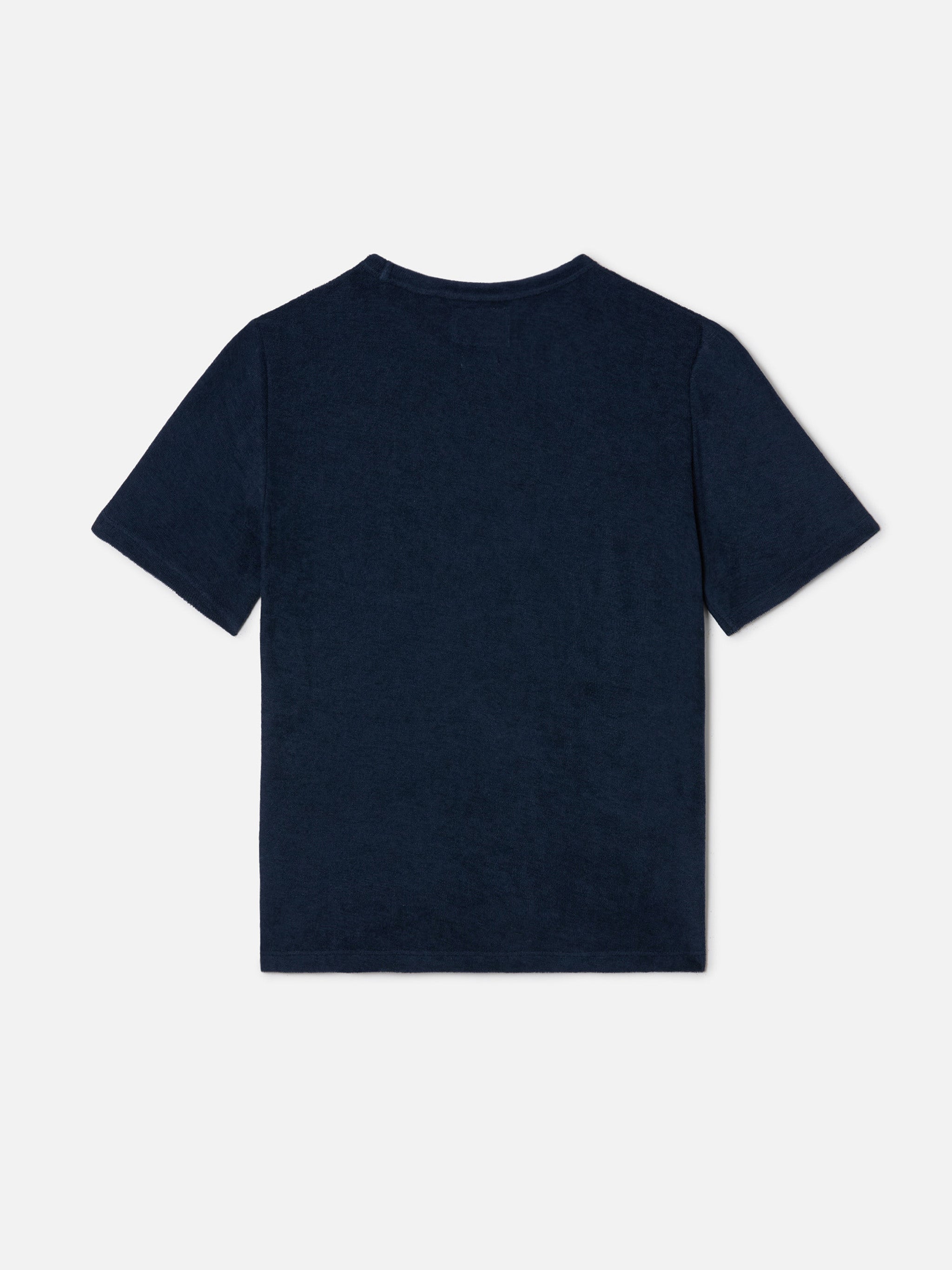 mc2-saint-barth-t-shirt-gary-jr-effetto-spugna-blu-navy-con-ricamo-logo image 3