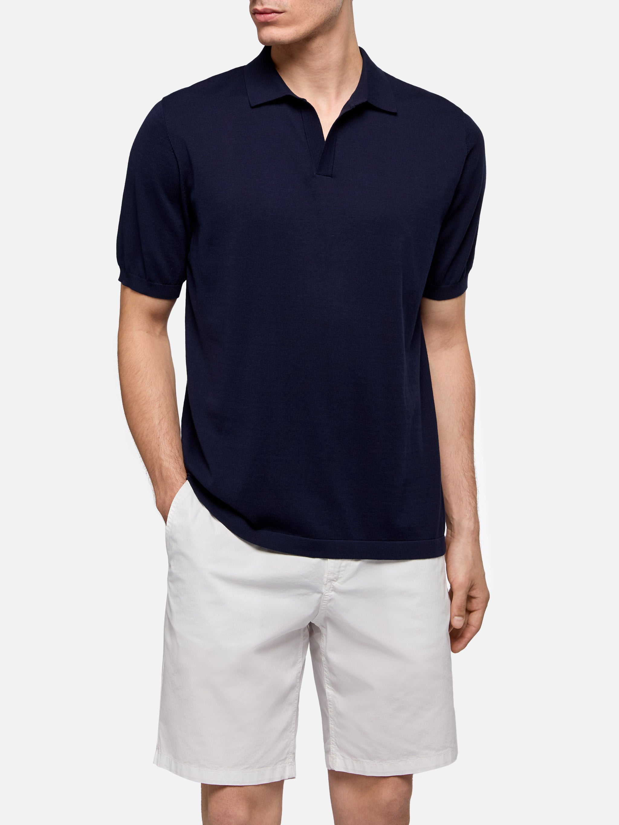 polo-mc2-saint-barth-sloan-senza-bottoni-in-maglia-blu image 1