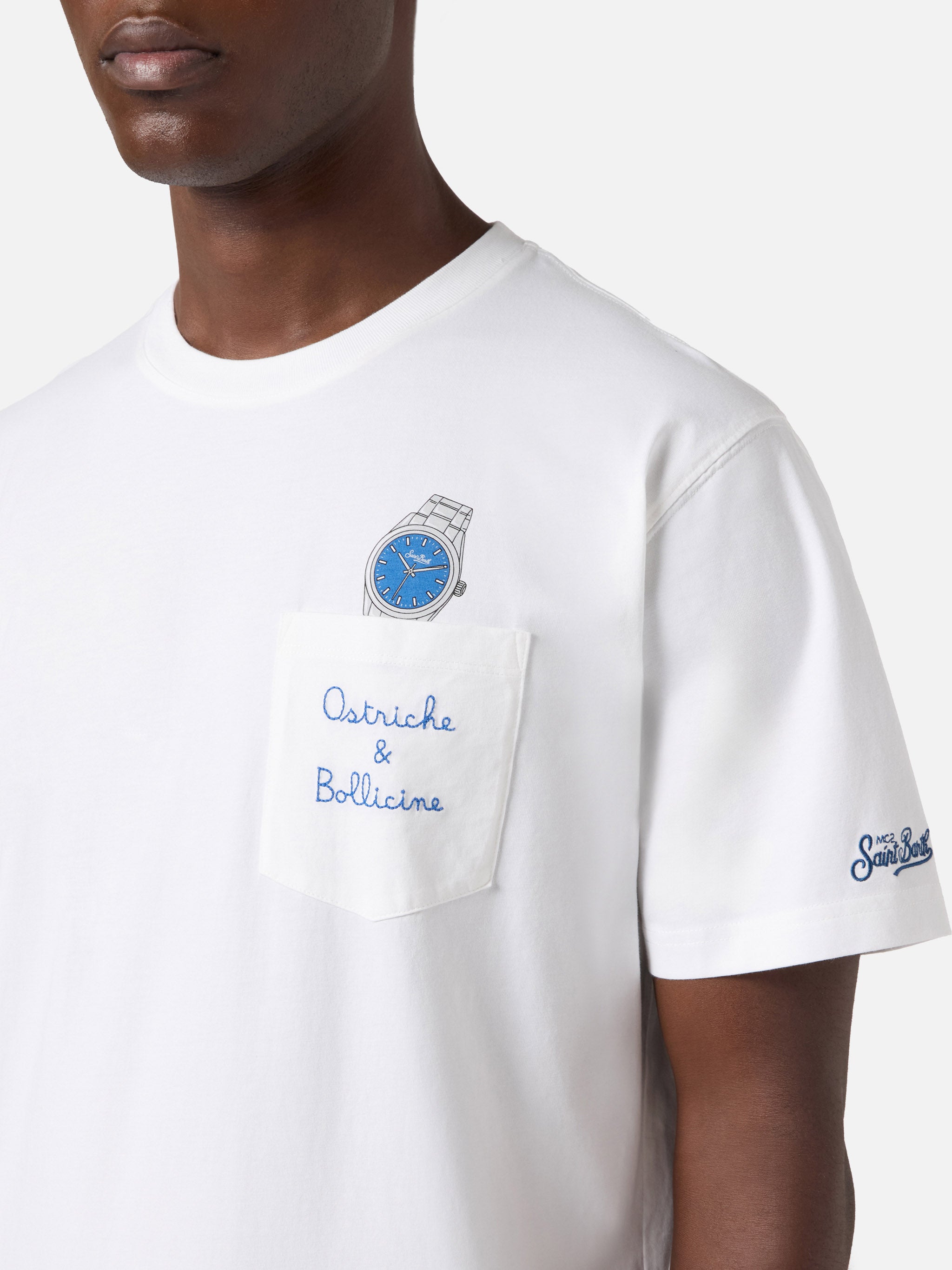 mc2-saint-barth-t-shirt-austin-bianca-in-puro-cotone-con-taschino-orologio-e-ric image 2