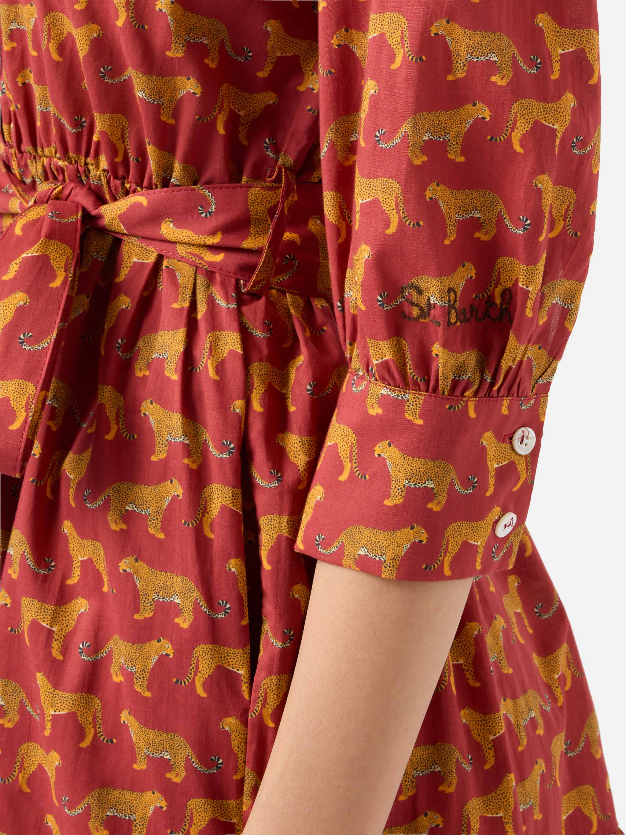 mc2-saint-barth-eloise-abito-corto-donna-cotone-stampa-animalier image 2