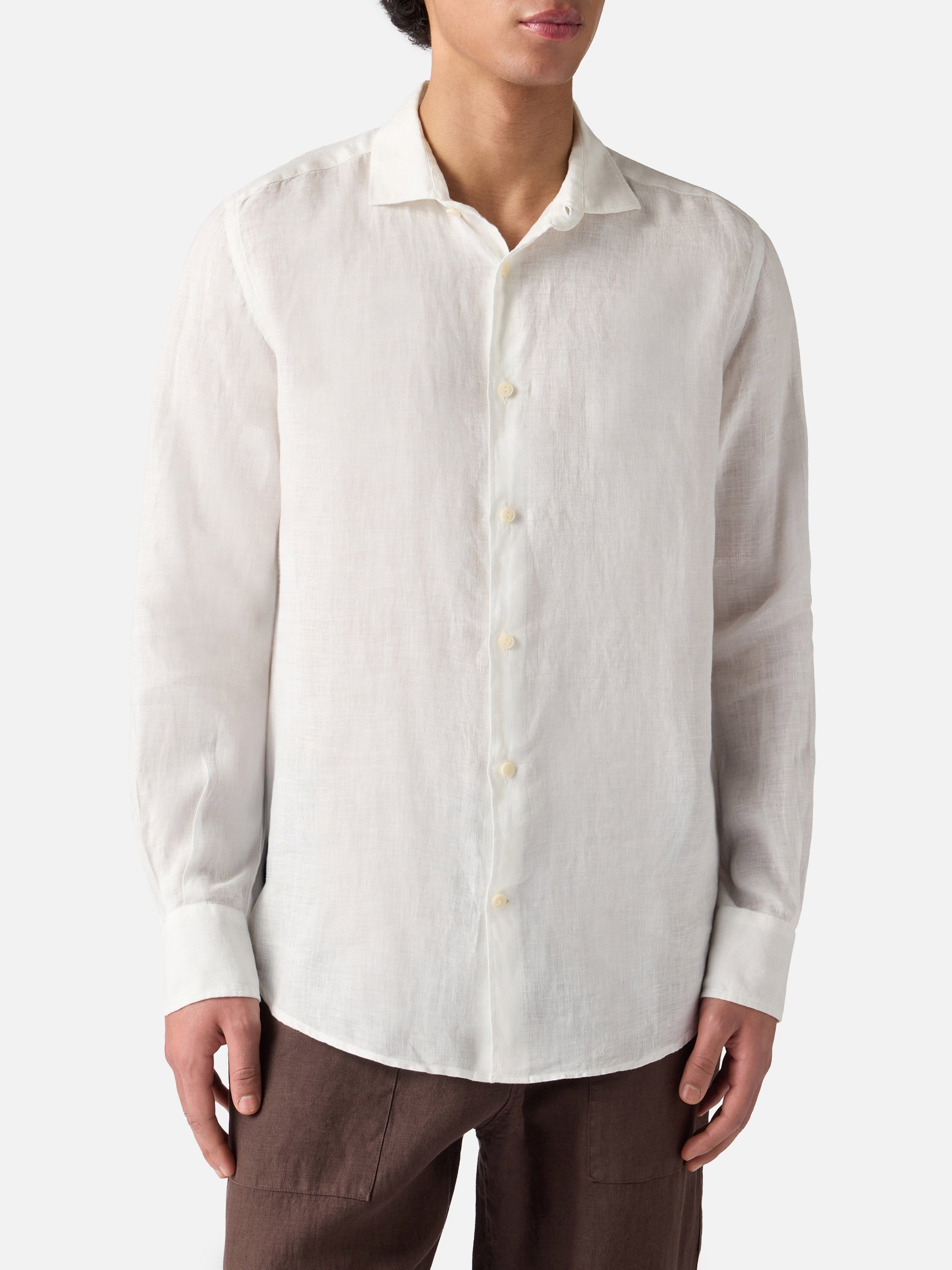 mc2-saint-barth-camicia-pamplona-uomo-in-lino-bianco image 1