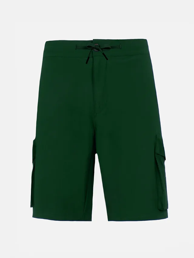 mc2-saint-barth-bermuda-uomo-deck-in-tessuto-tecnico-verde-militare image 1