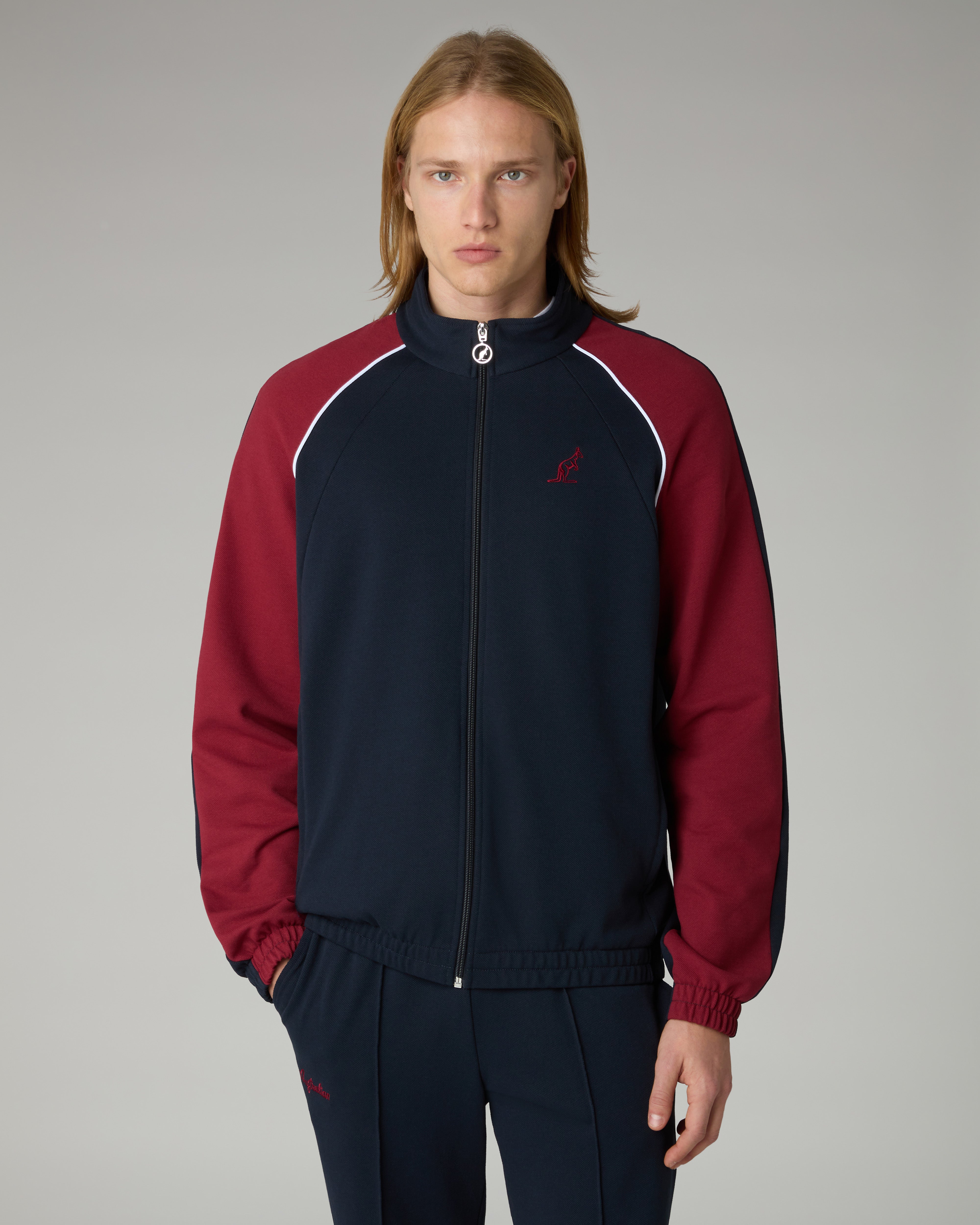 australian-posh-piquet-tracksuit-tuta-uomo-blu-navy image 4