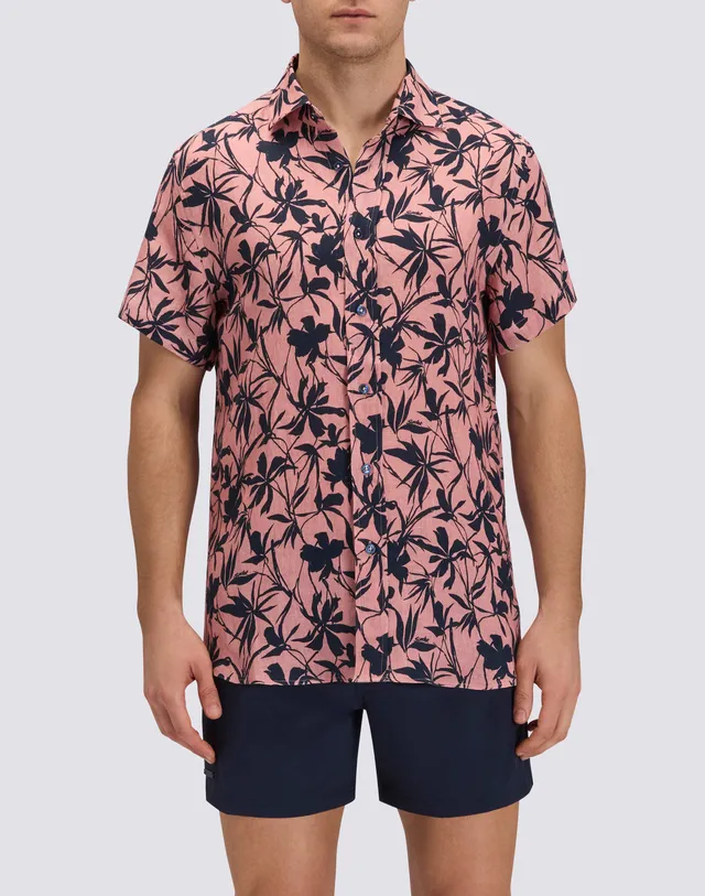 sundek-camicia-uomo-in-lino-a-mezze-maniche-stampata-regular image 1