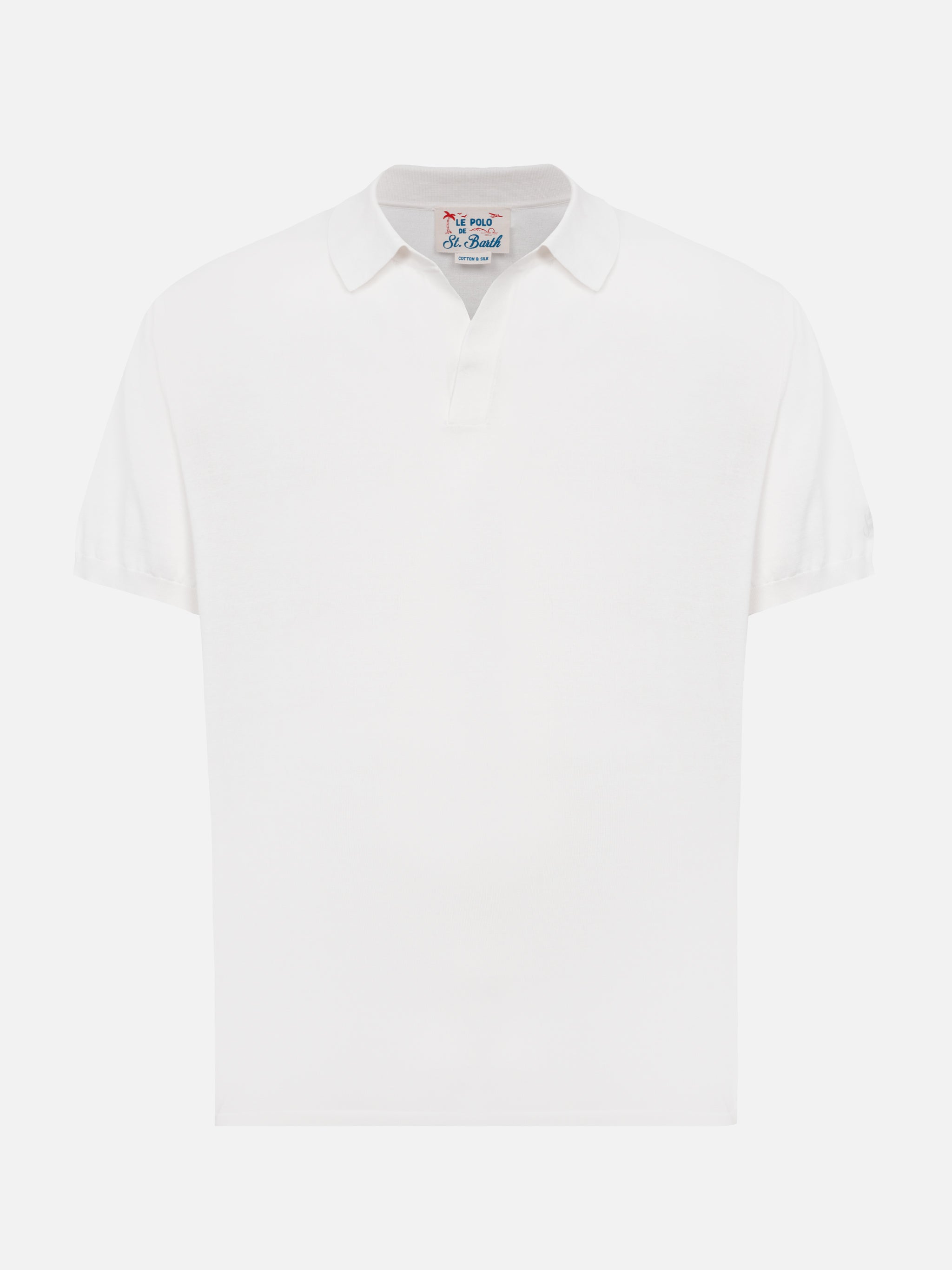 mc2-saint-barth-sloan-polo-uomo-maglia-seta-cotone-bianca image 3