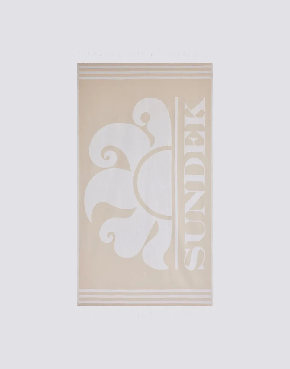 sundek-telo-mare-fouta-jacquard-logo-100x170-cm-320-gr image 1