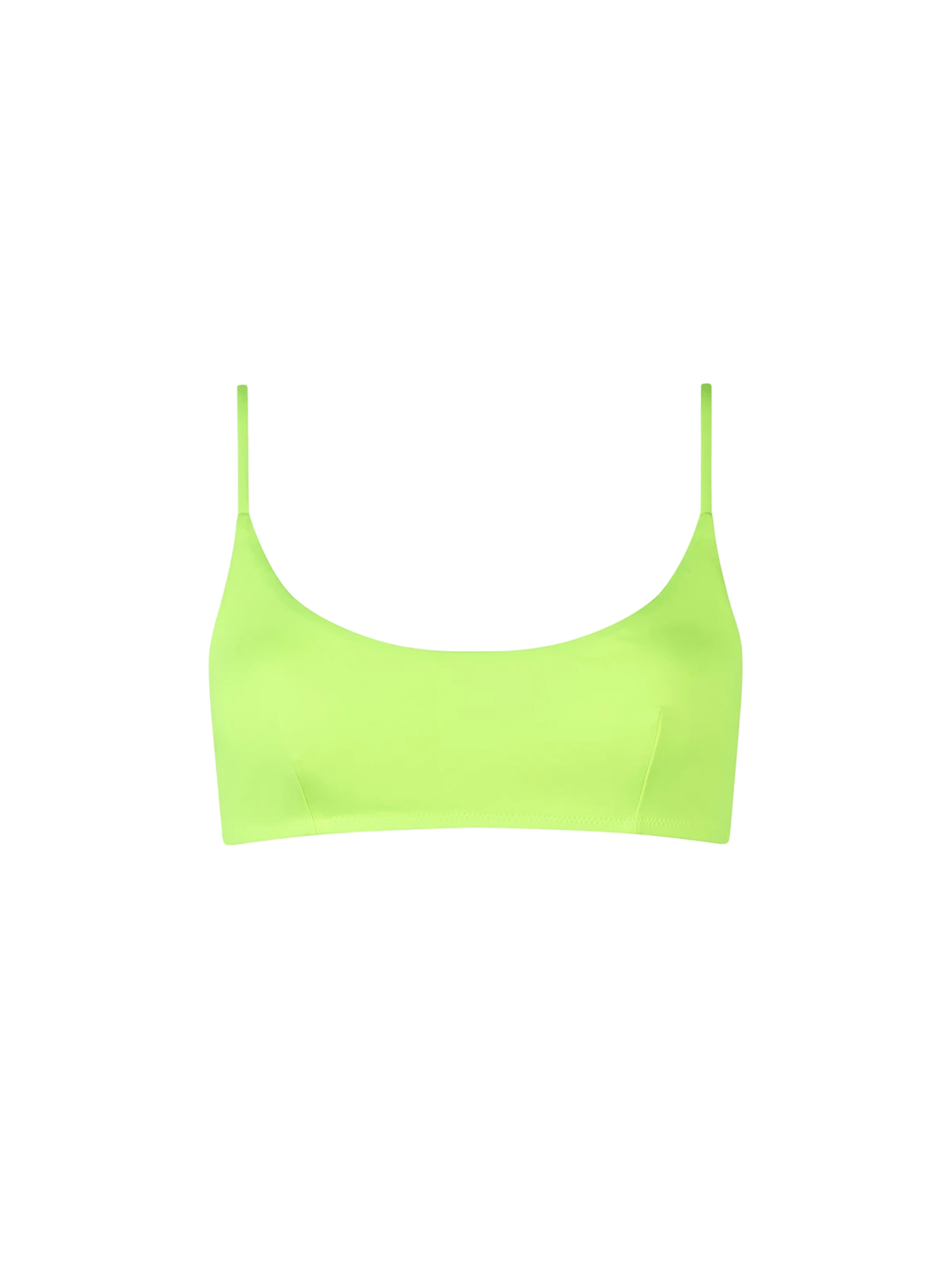 mc2-saint-barth-judy-bralette-top-bikini-giallo-fluo-tinta-unita image 1