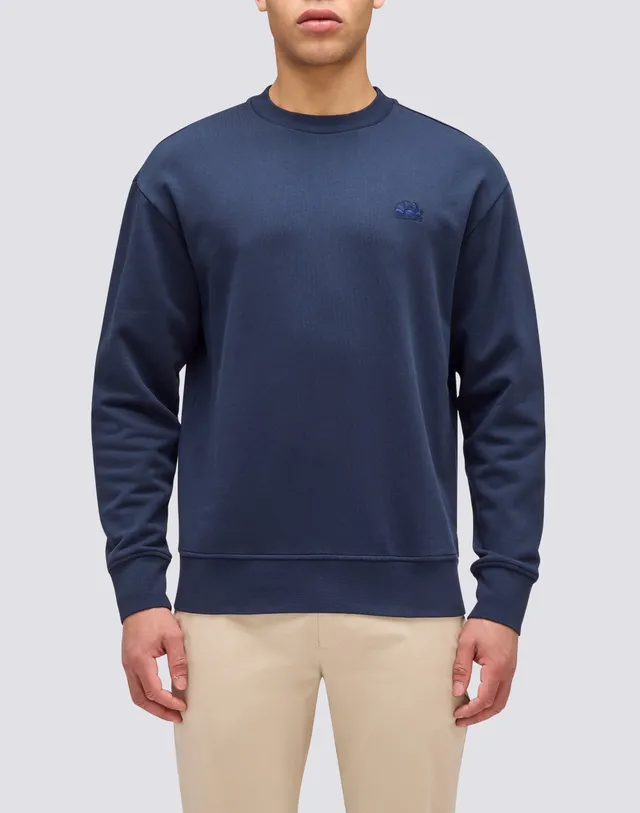 sundek-felpa-uomo-girocollo-con-logo-ricamato-regular-fit image 1