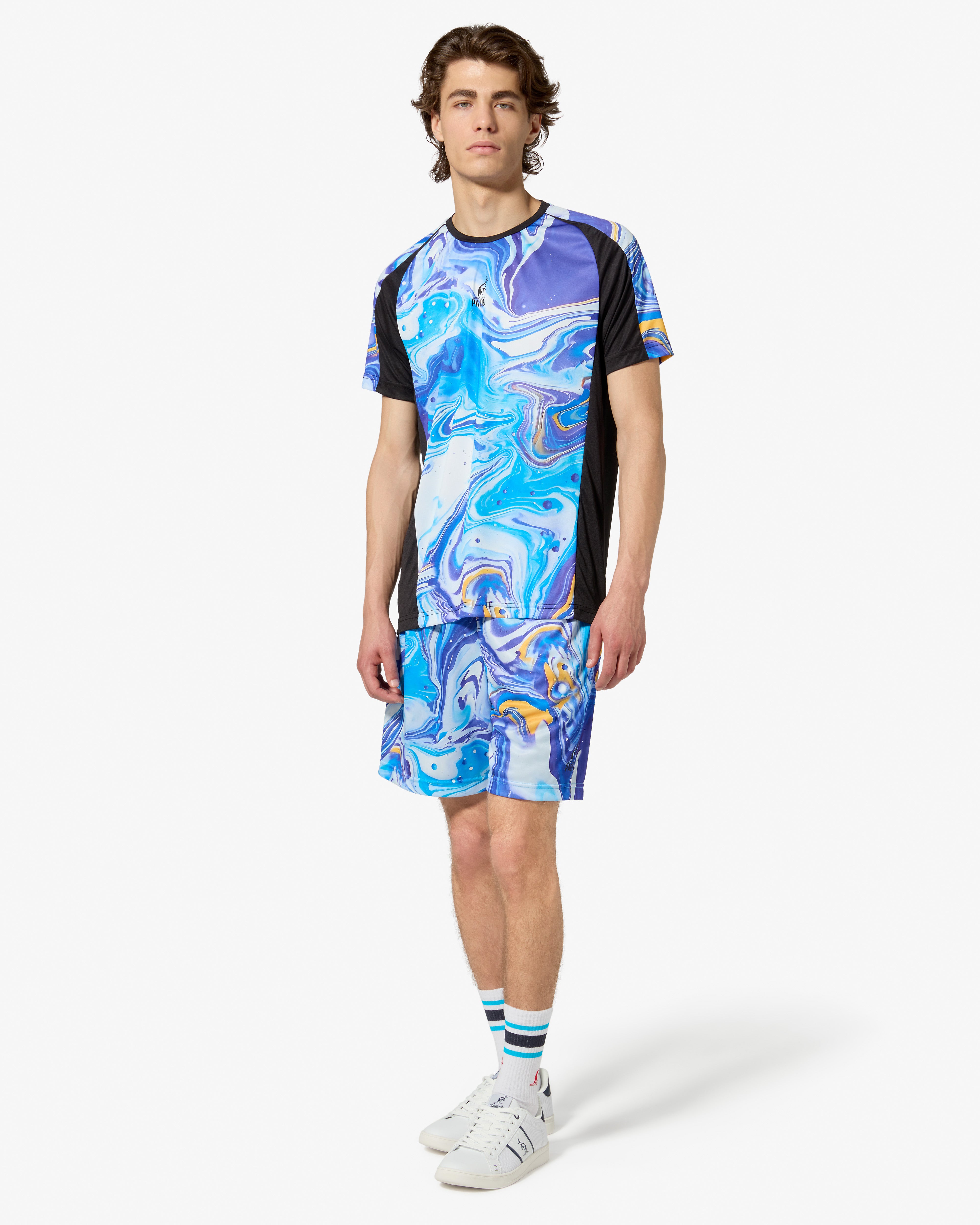 australian-marble-t-shirt-padel-nero-tecnica-traspirante image 2