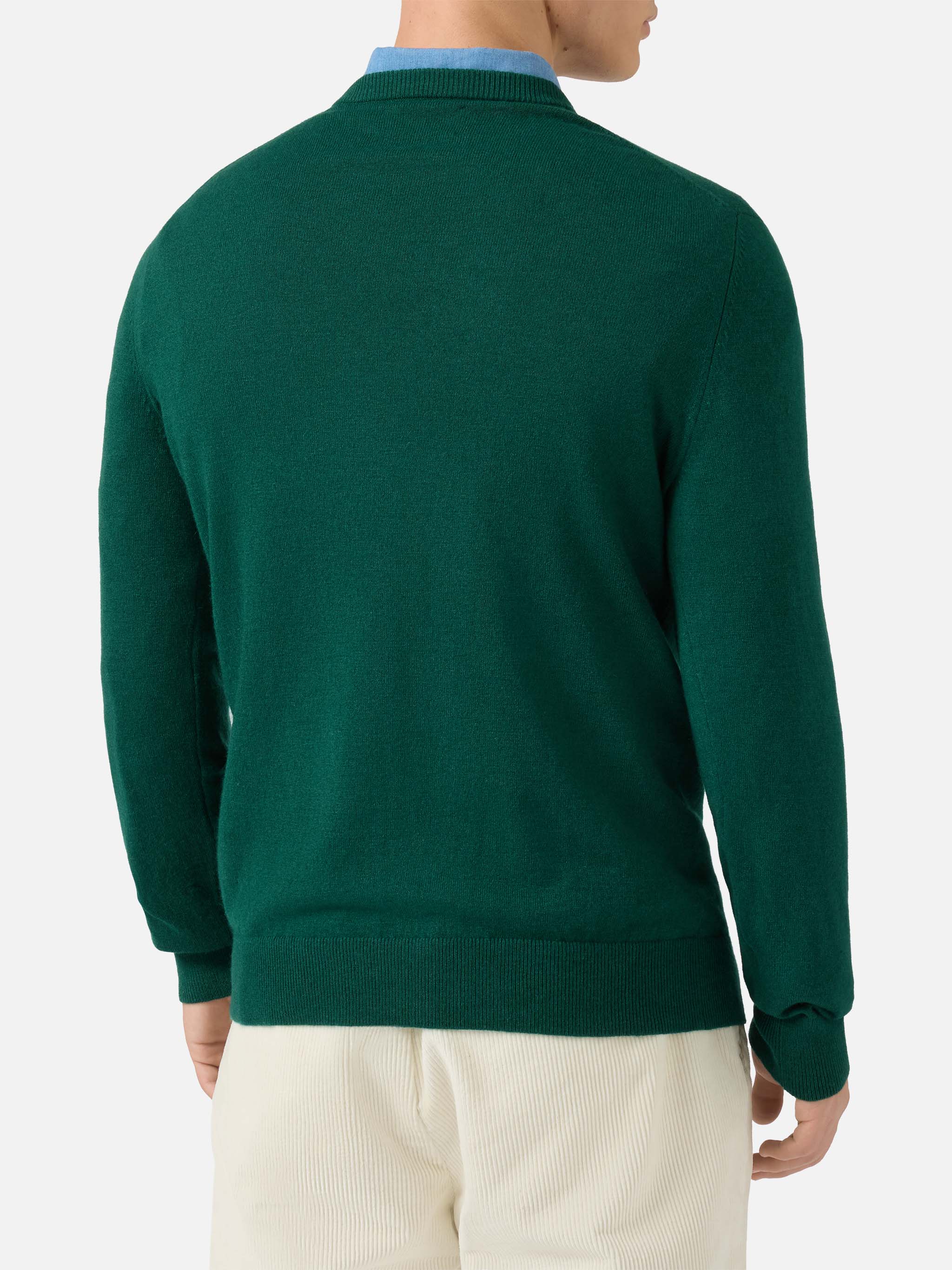 mc2-saint-barth-heron-light-maglione-girocollo-uomo-verde-inglese-cashmere image 4