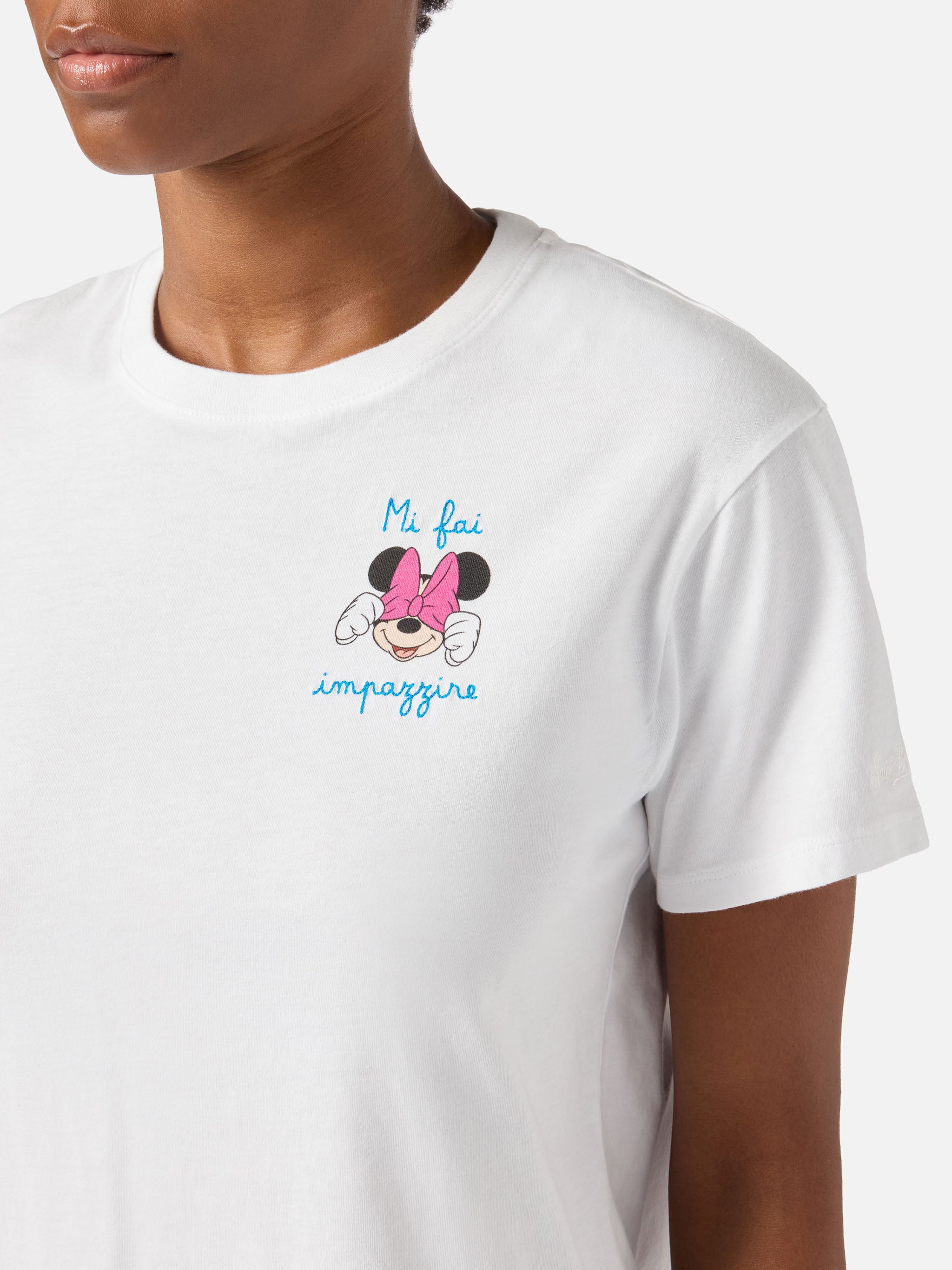 mc2-saint-barth-emilie-t-shirt-donna-bianca-special-edition-disney-minnie image 1
