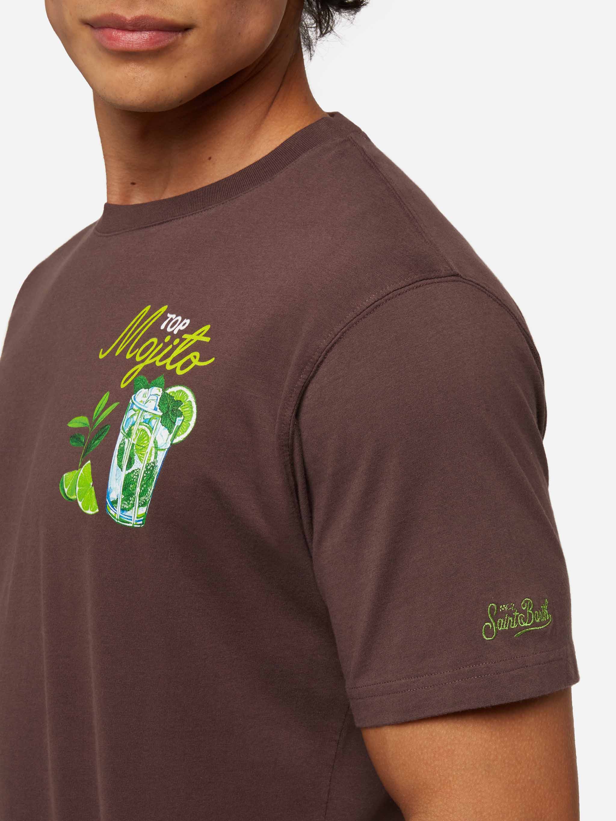 mc2-saint-barth-arnott-t-shirt-uomo-cotone-marrone-mojito image 2