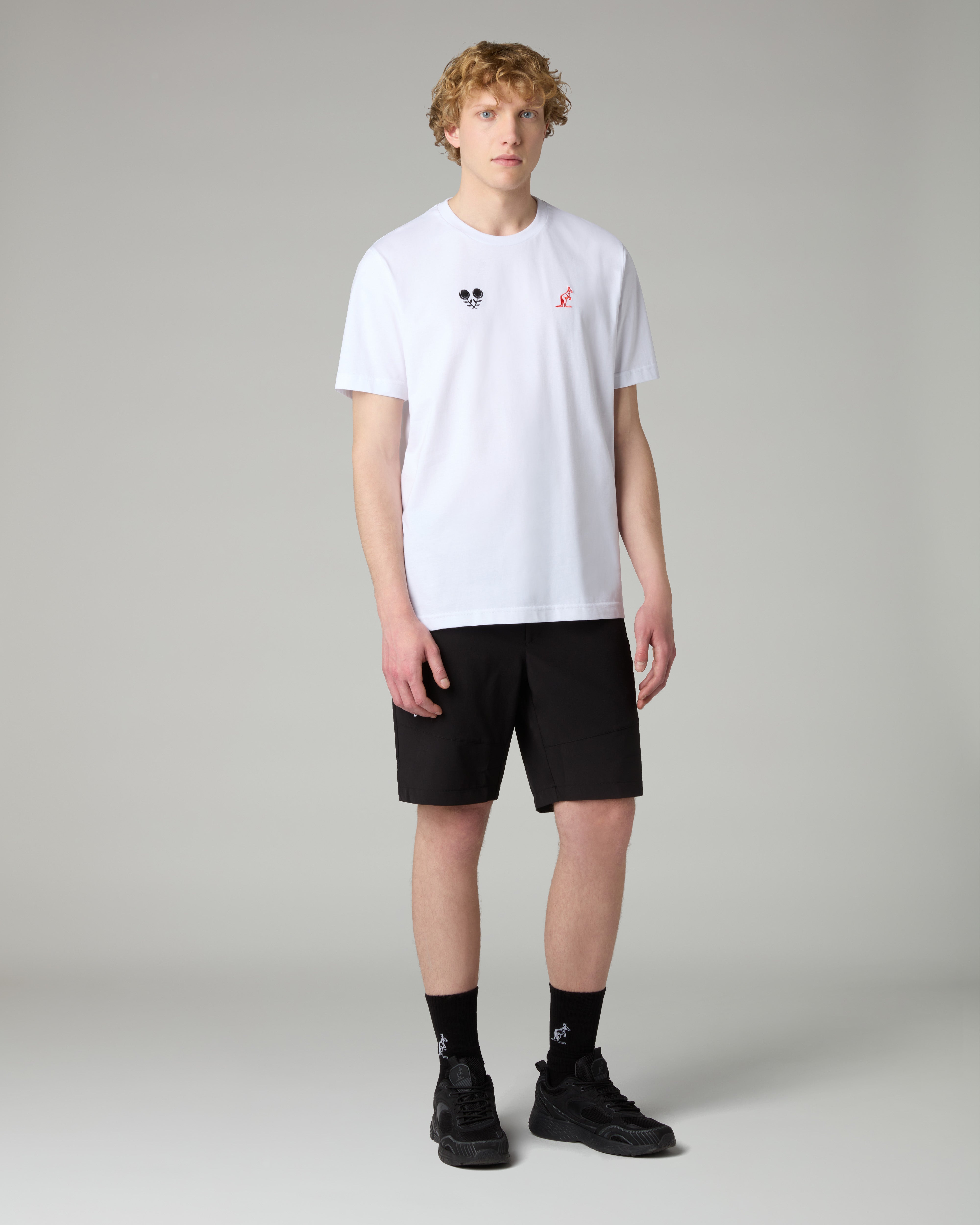 australian-gaucho-t-shirt-in-cotone-bianco-regular-fit-made-in-italy image 2