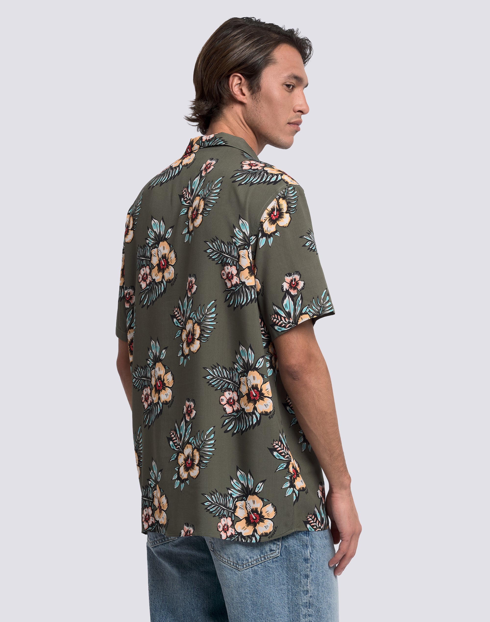 sundek-camicia-uomo-bowling-in-viscosa-popeline-stampata-relaxed-fit-maniche-cor image 5