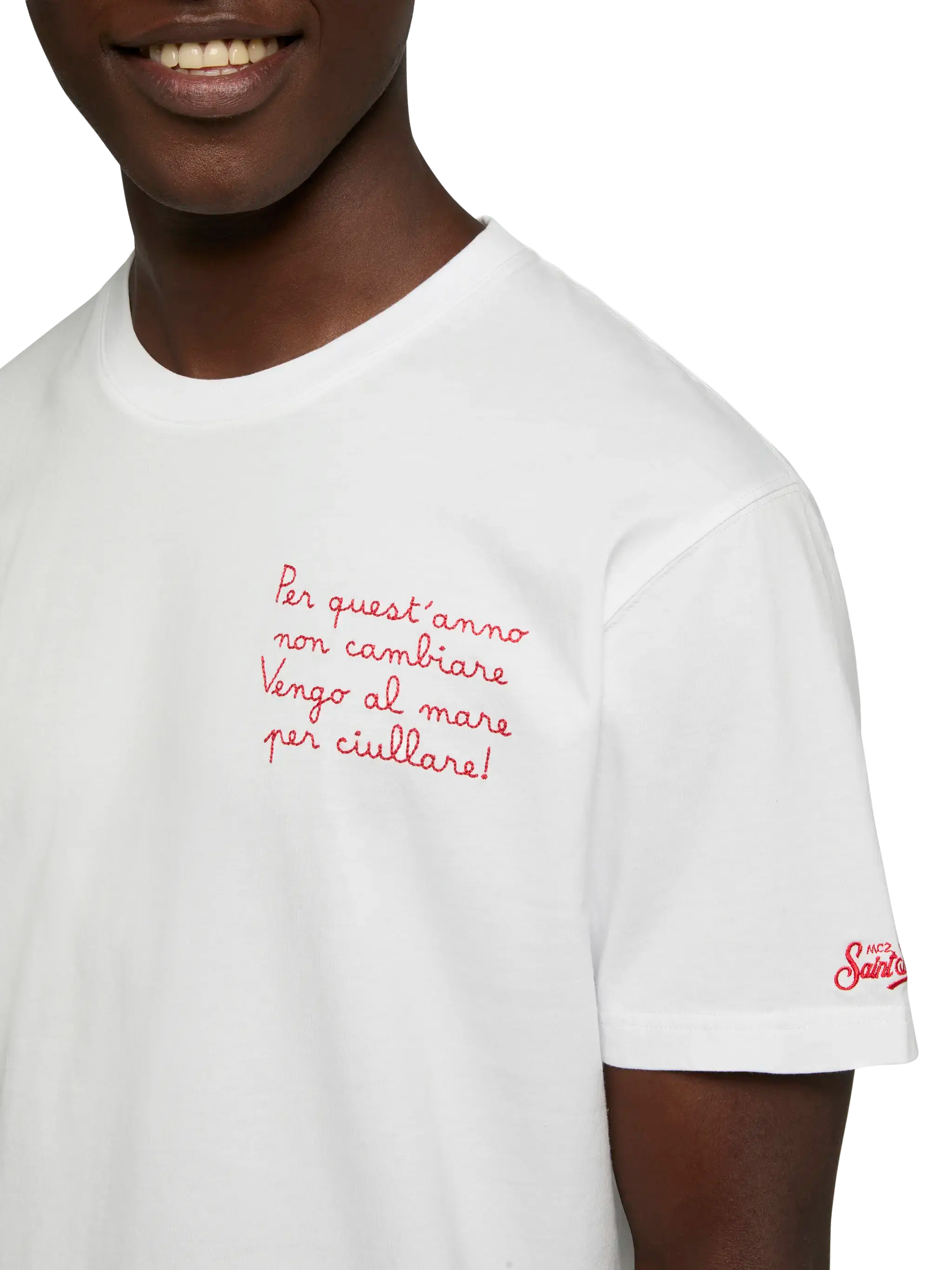 mc2-saint-barth-t-shirt-portofino-uomo-bianca-sapore-di-mare-special-edition-2 image 1