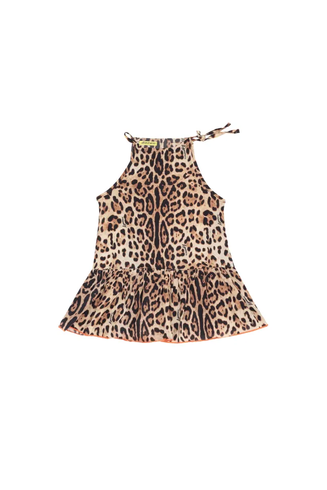 4giveness-abito-balza-e-fiocchetto-animalier-neonata image 1