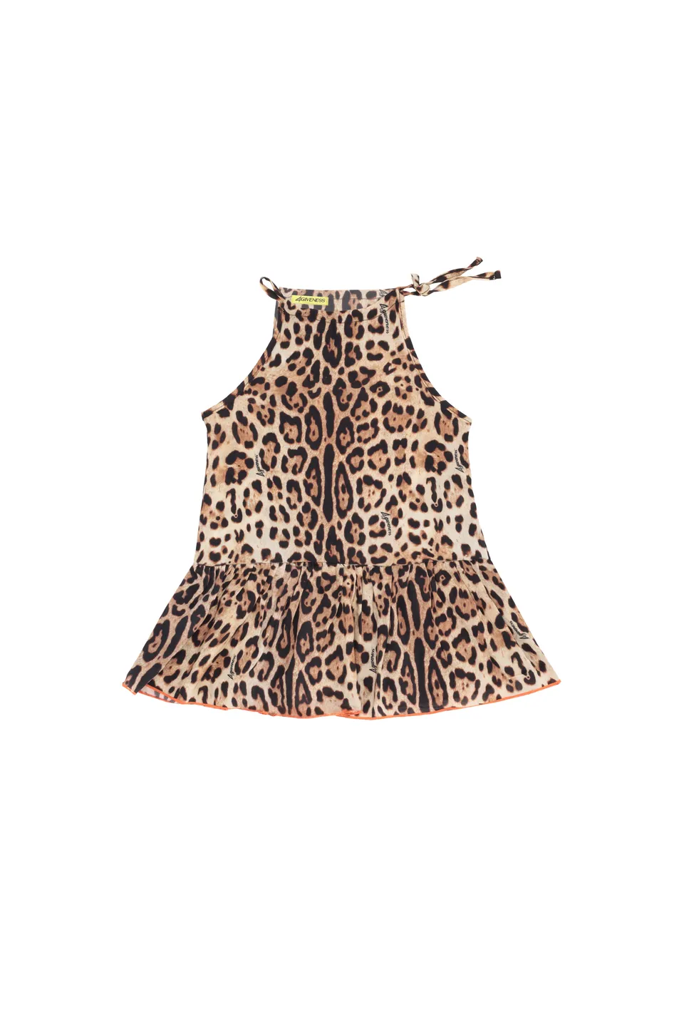 4giveness-abito-balza-e-fiocchetto-animalier-neonata image 1