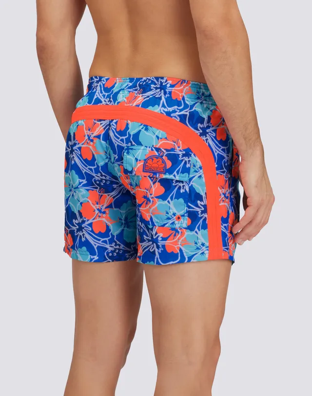 sundek-costume-da-bagno-corto-uomo-inside-flowers-in-repreve-vita-elasticata image 1