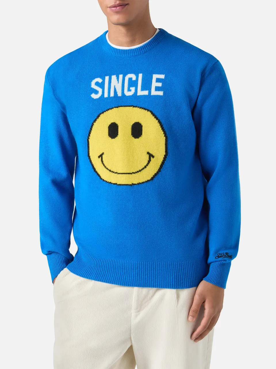 mc2-saint-barth-heron-maglione-girocollo-uomo-bluette-jacquard-single image 1