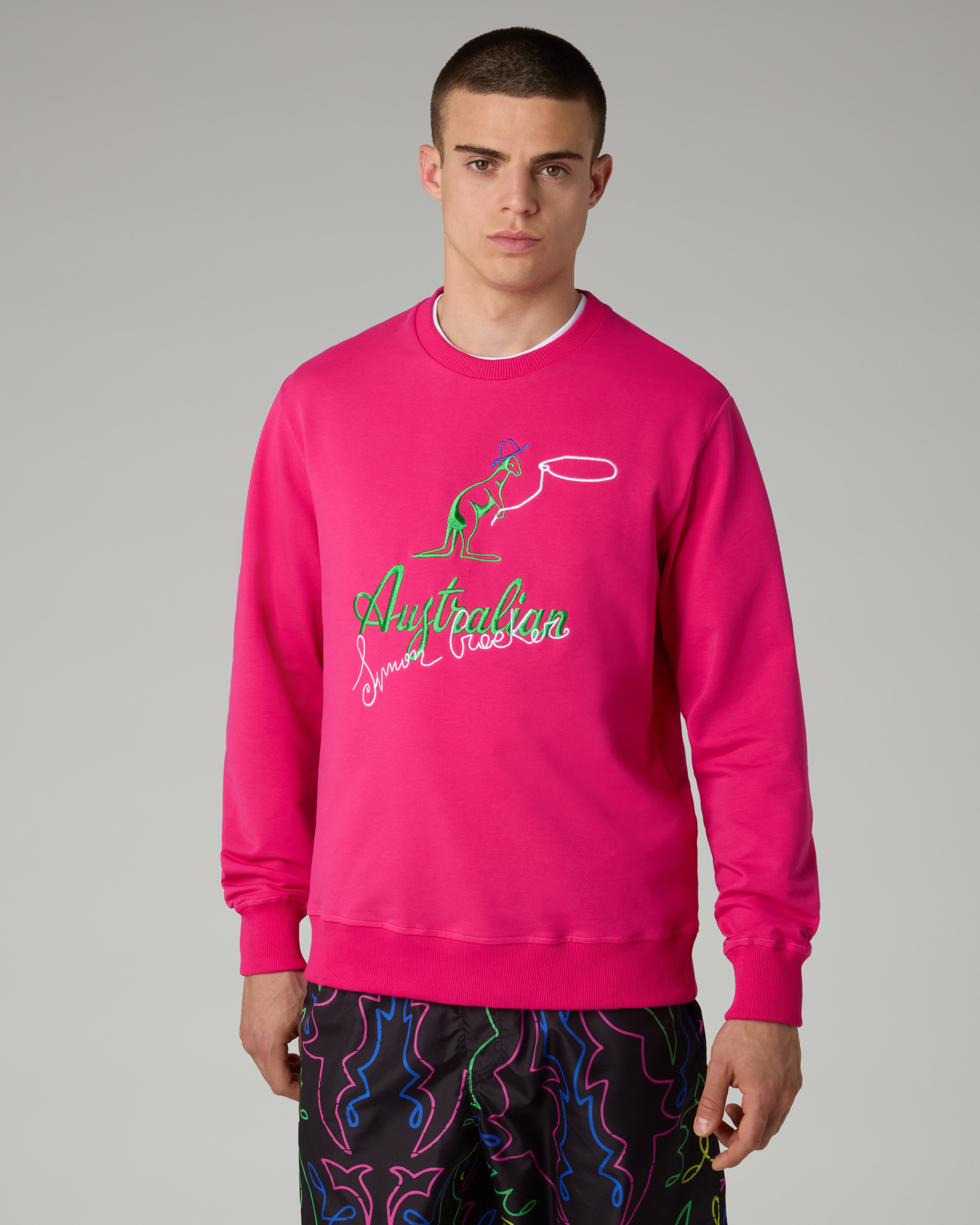 australian-cow-kangoo-crewneck-simon-cracker-x-australian-felpa-girocollo image 1