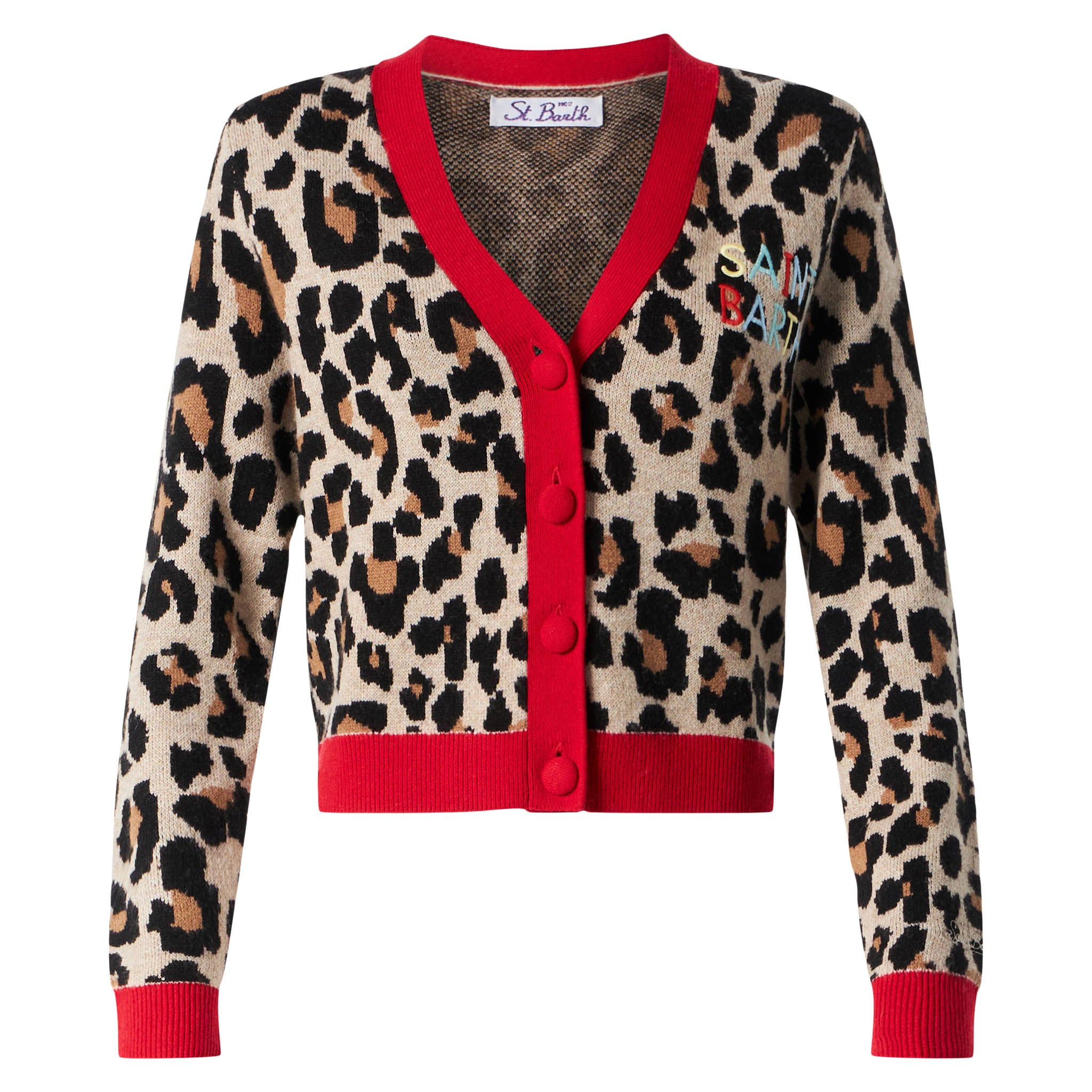 mc2-saint-barth-cardigan-corto-donna-animalier-marrone-con-ricamo-saint-barth image 4