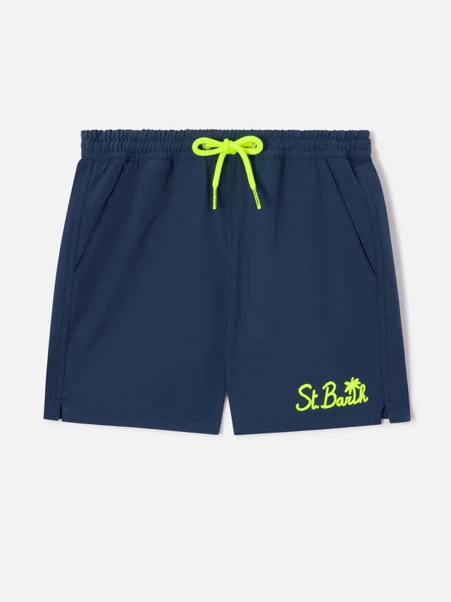 mc2-saint-barth-costume-boxer-bambino-jean-blu-navy-comfort-con-coulisse-fluo image 1
