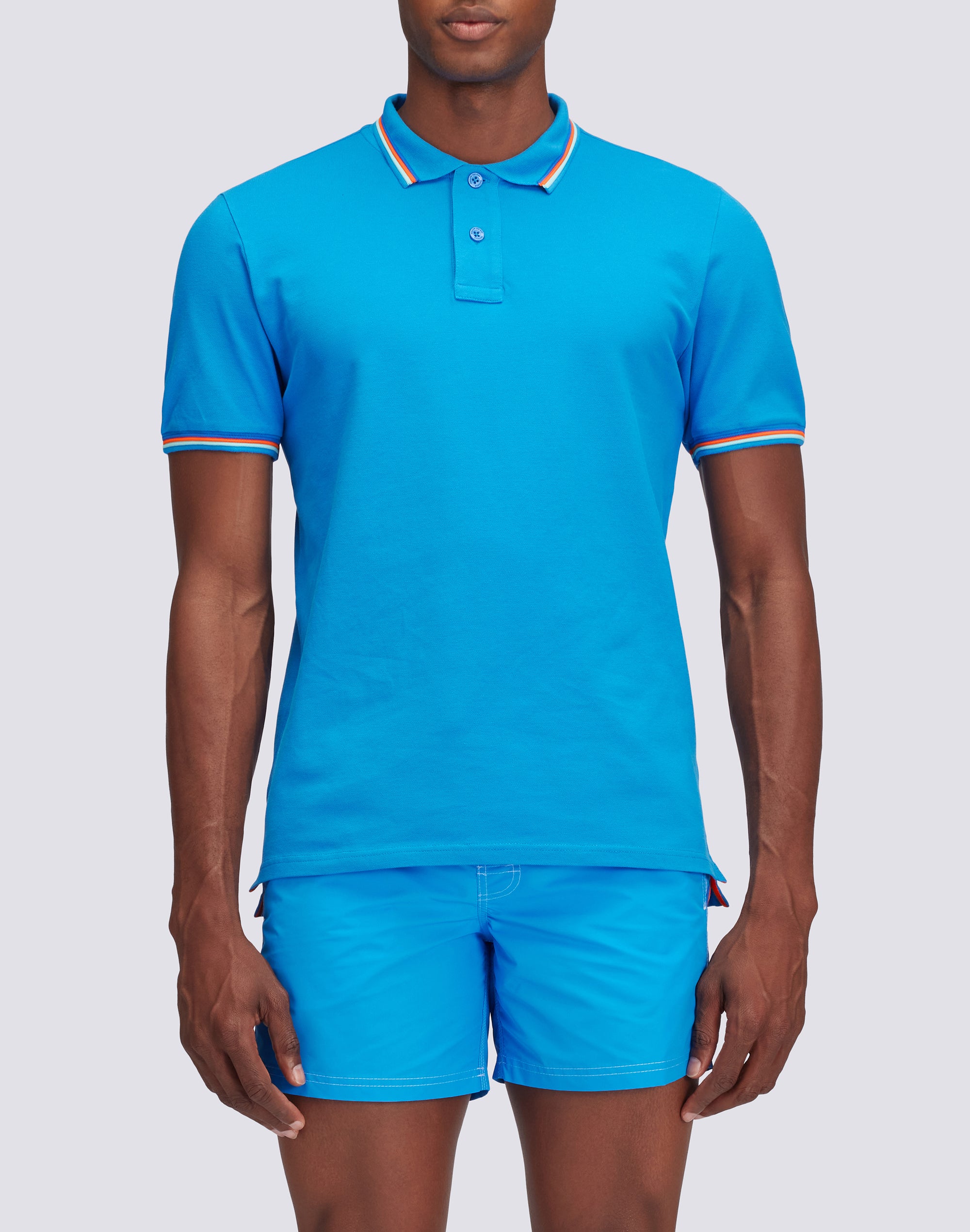 sundek-polo-brice-uomo-in-cotone-piquet-tricolor-m779plj6500 image 2