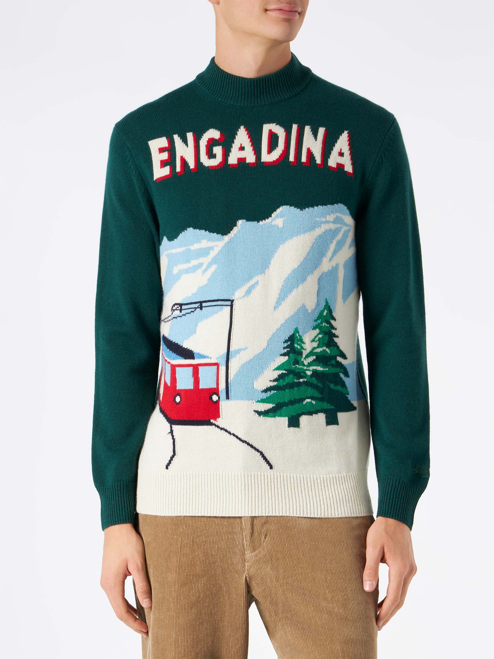 mc2-saint-barth-davos-dav0002-maglia-uomo-mezzo-collo-verde-engadina-misto-cashm image 2