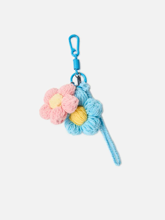 mc2-saint-barth-funny-charm-da-borsa-fiori-crochet-multicolor-con-moschettone image 1