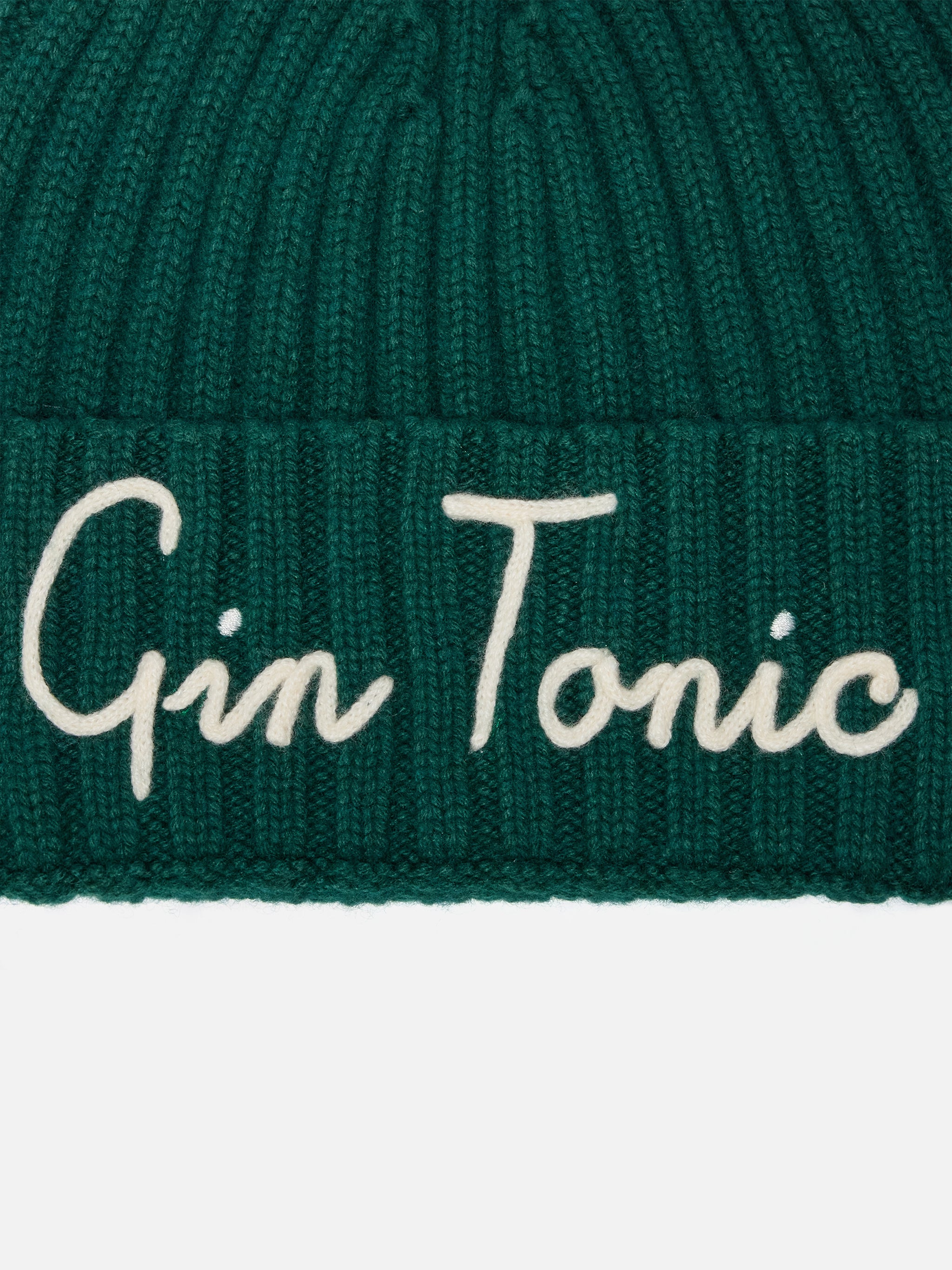 mc2-saint-barth-berretto-wengen-in-misto-cashmere-verde-inglese-con-ricamo-gin-t image 2