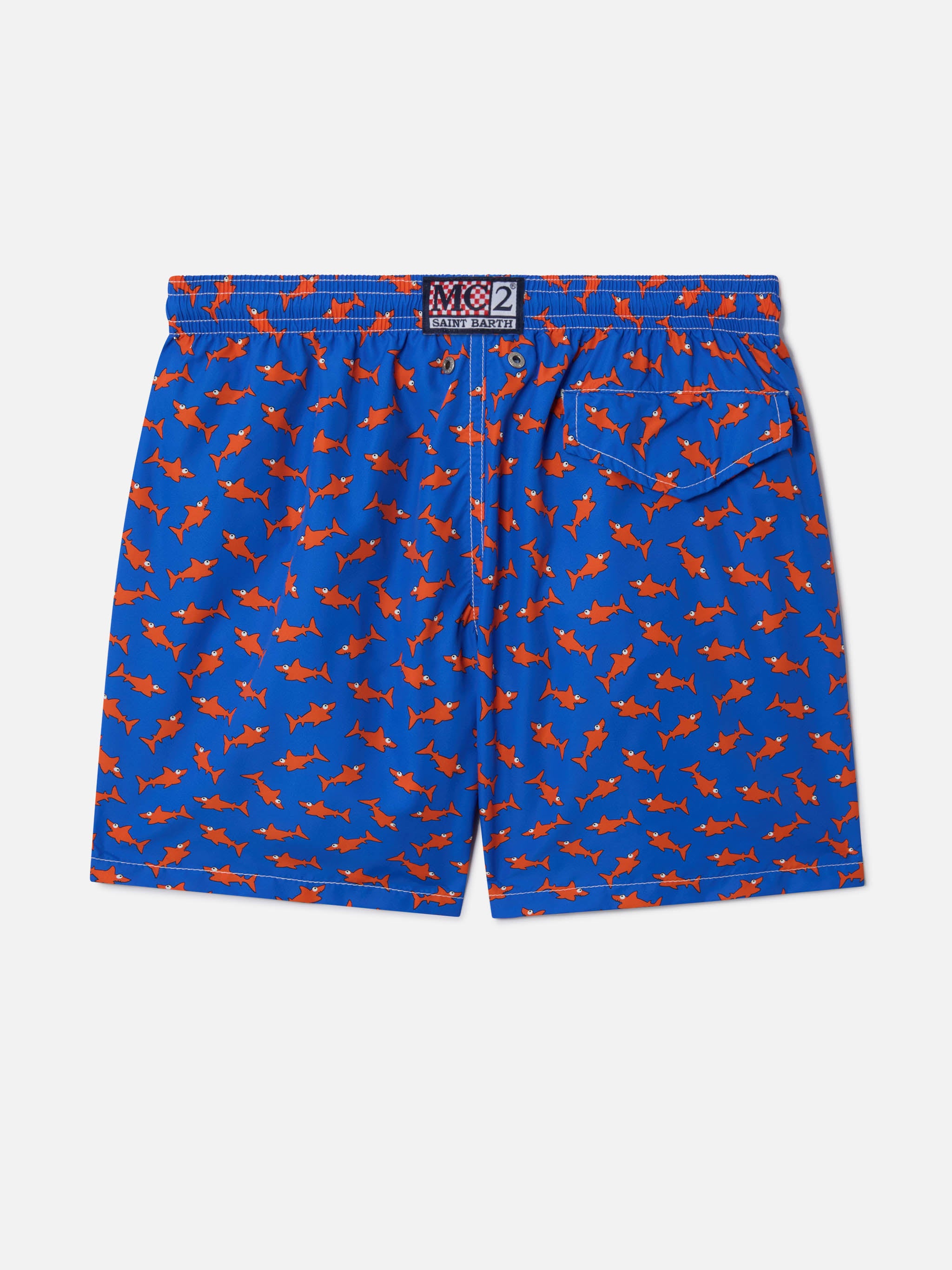 mc2-saint-barth-costume-boxer-bambino-jean-stampa-squali-blu image 2
