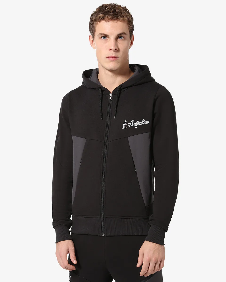 australian-tek-fleece-jacket-softech-nera-con-cappuccio image 1