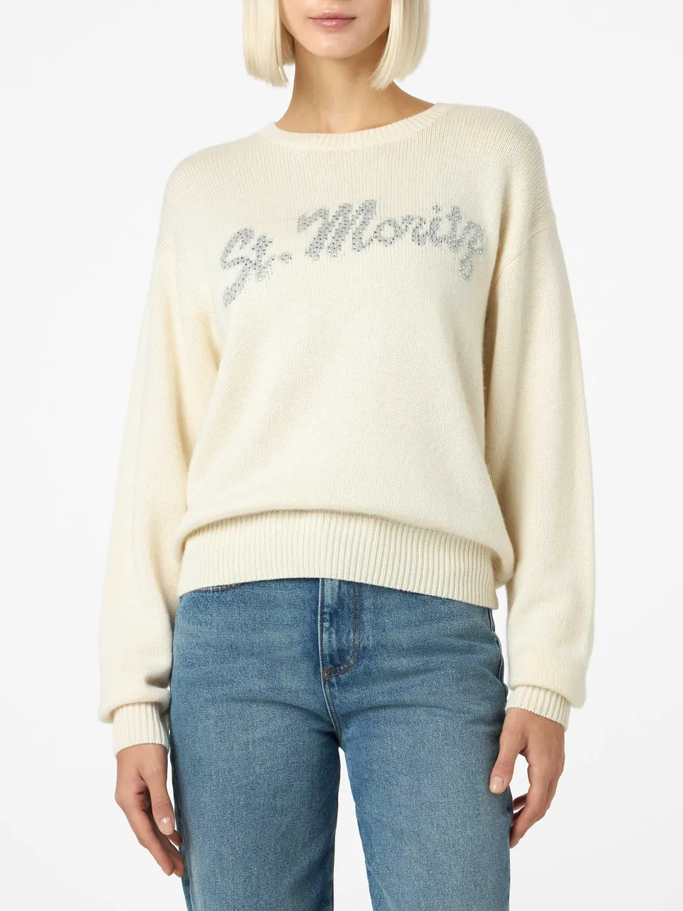 mc2-saint-barth-louise-maglia-donna-bianca-strass-st-moritz-special-edition image 1