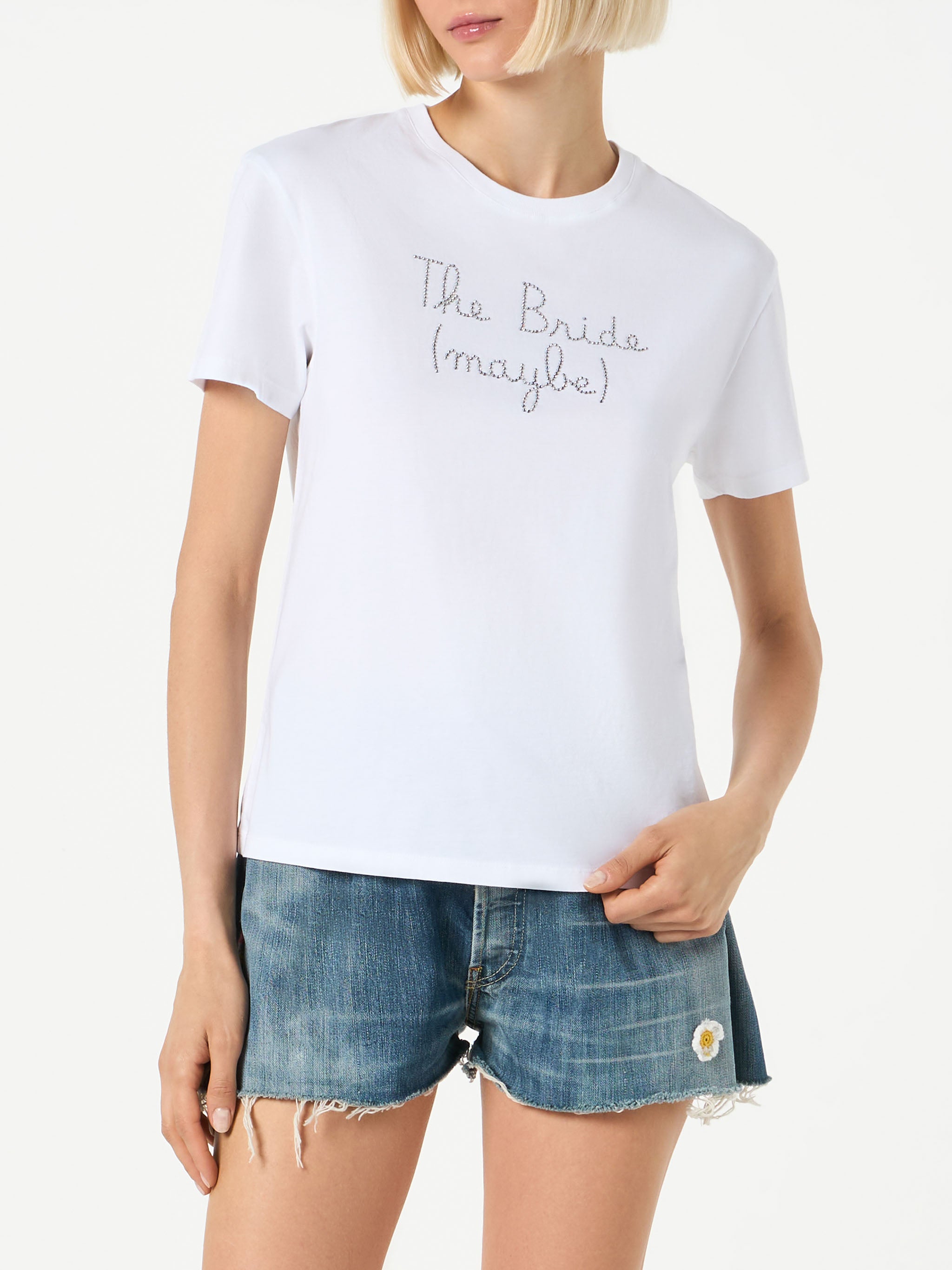 mc2-saint-barth-emilie-t-shirt-donna-bianca-bride-maybe-con-strass image 1