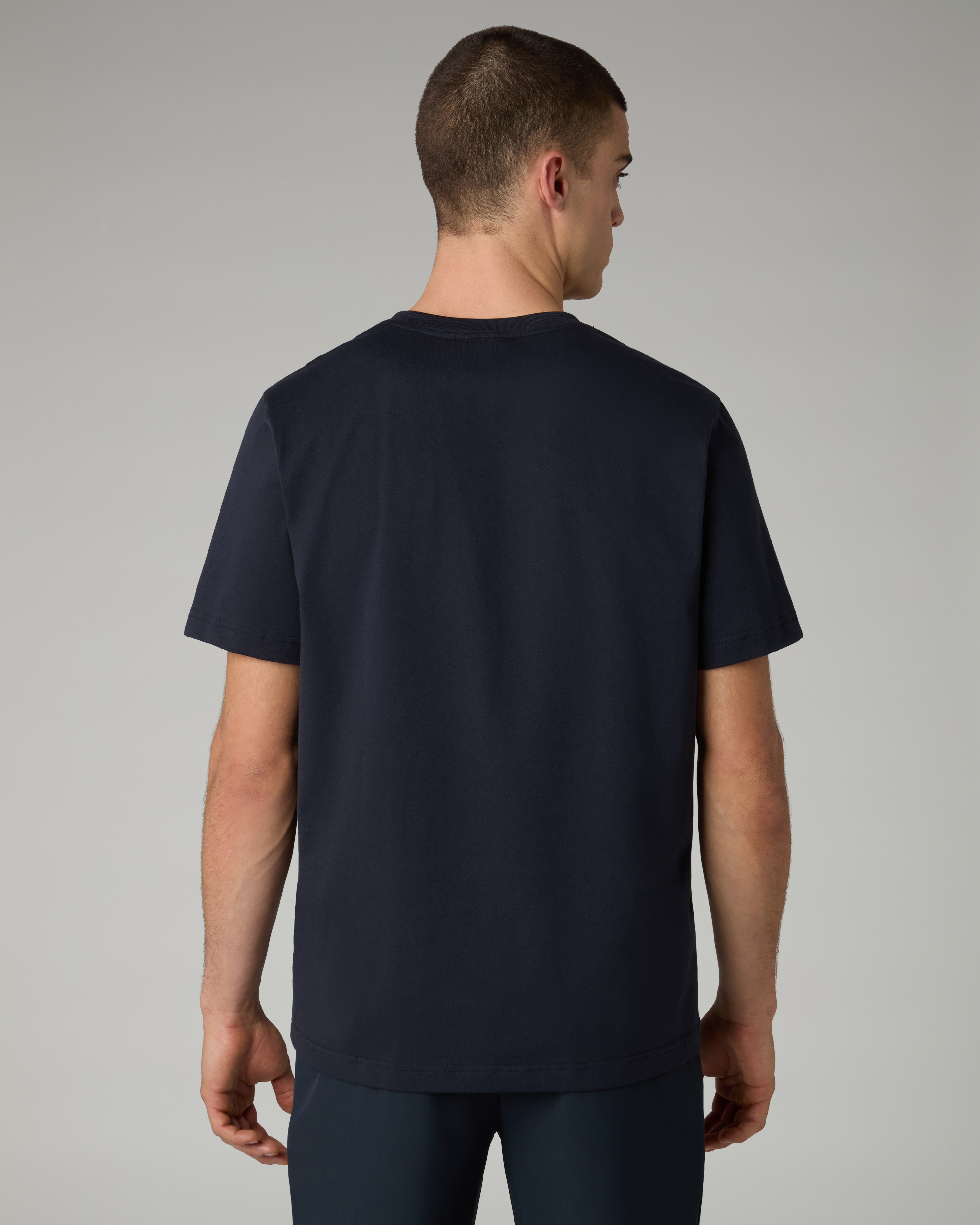 australian-rodeo-t-shirt-in-cotone-regular-fit-blu-navy image 3