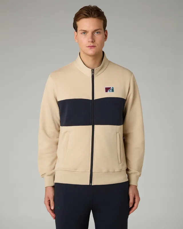 australian-posh-fleece-track-jacket-full-zip-sabbia image 1