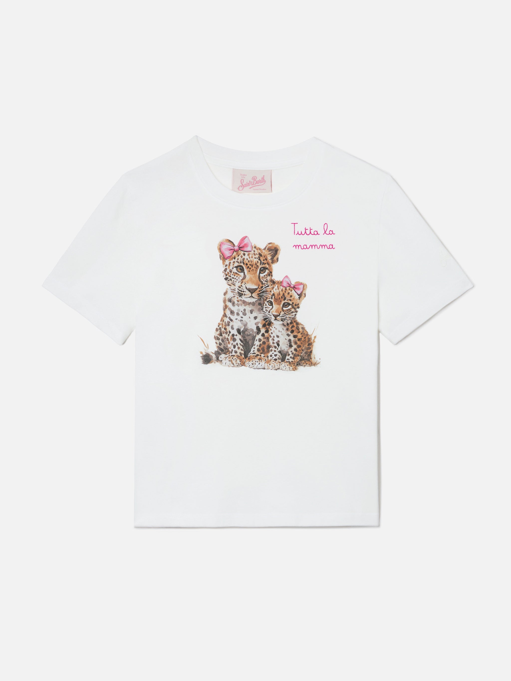 mc2-saint-barth-elly-t-shirt-bambina-cotone-bianca-leopardi-tutta-la-mamma image 1