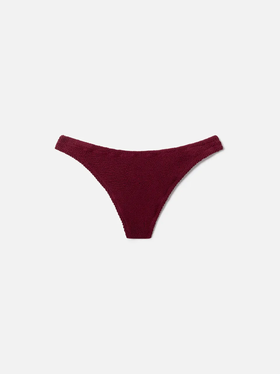 mc2-saint-barth-naomi-slip-mare-donna-brasiliana-crinkle-bordeaux image 1