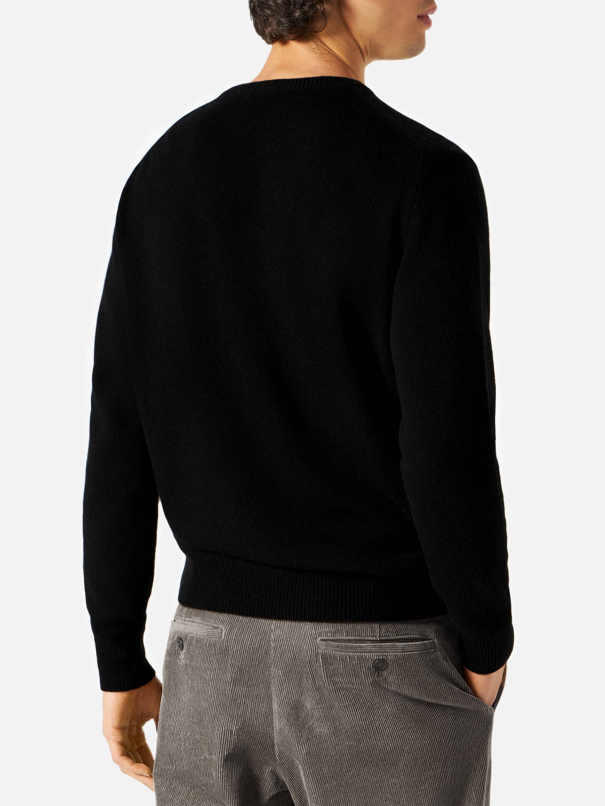 mc2-saint-barth-heron-ski-maglia-uomo-in-misto-cashmere-nero image 3