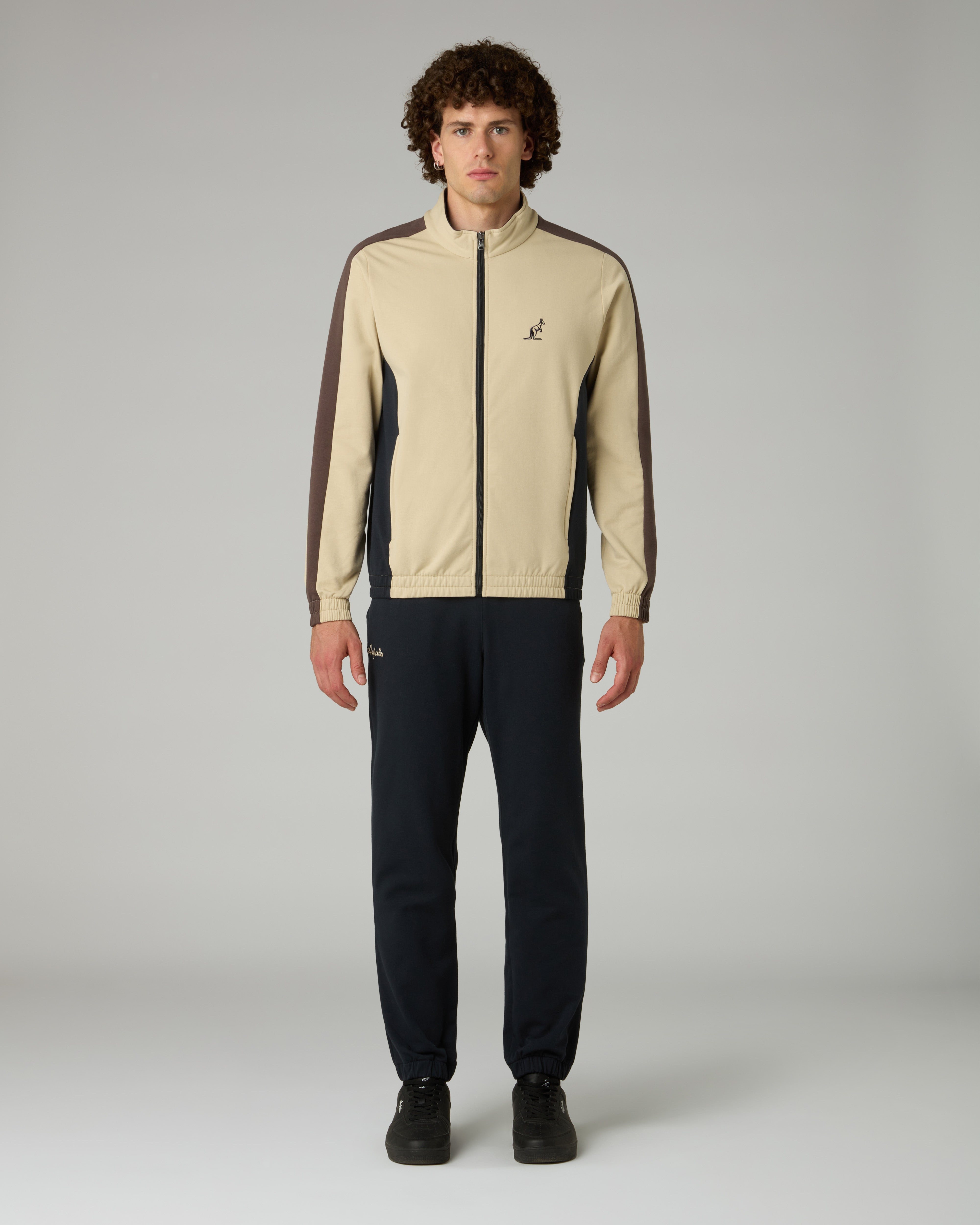 australian-echo-tuta-in-felpa-garzata-sabbia-giacca-e-pantalone image 1