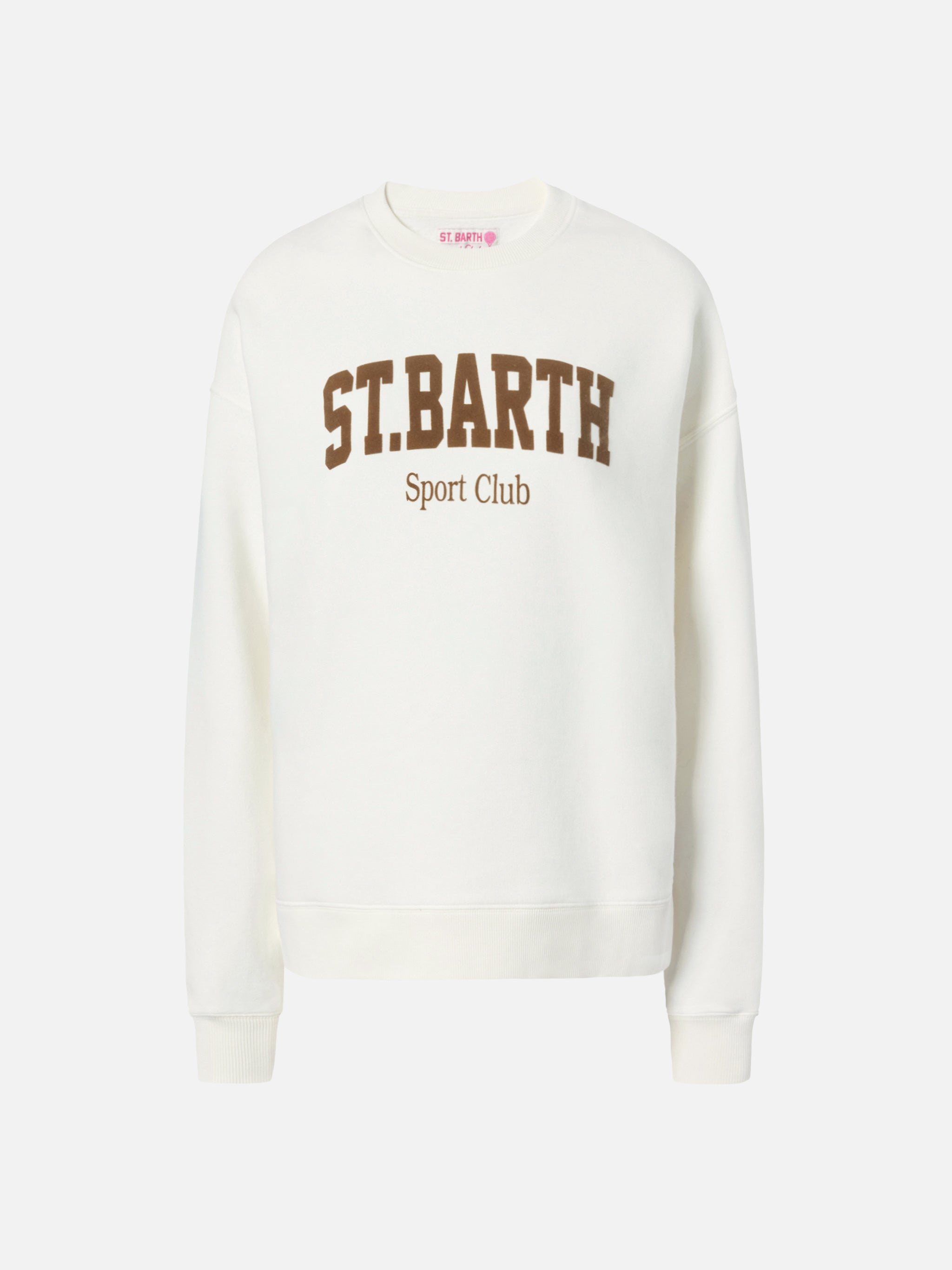 mc2-saint-barth-stardust-felpa-donna-cotone-bianca-stampa-flock-st-barth-sport-c image 4