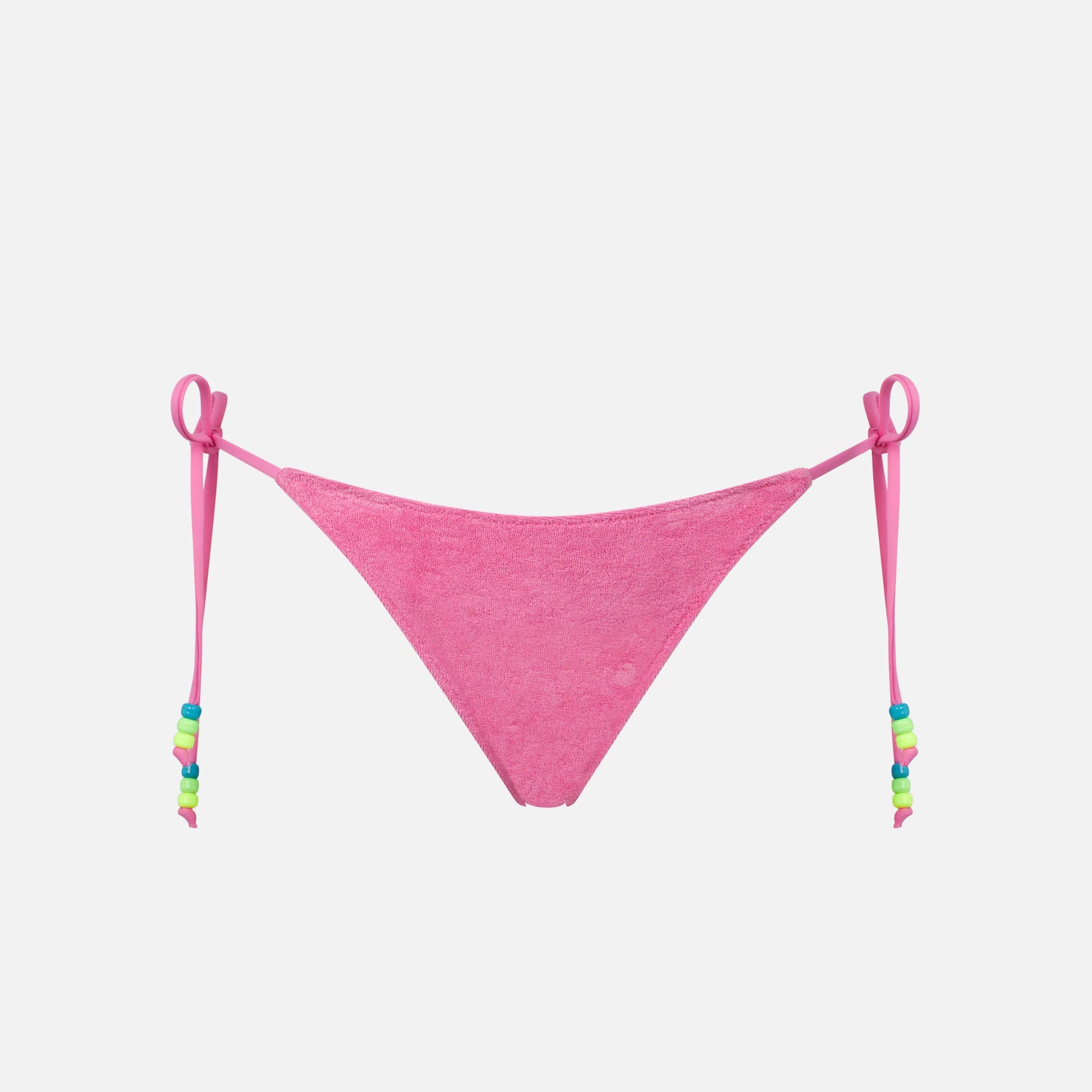mc2-saint-barth-marielle-slip-bikini-donna-in-spugna-rosa image 1