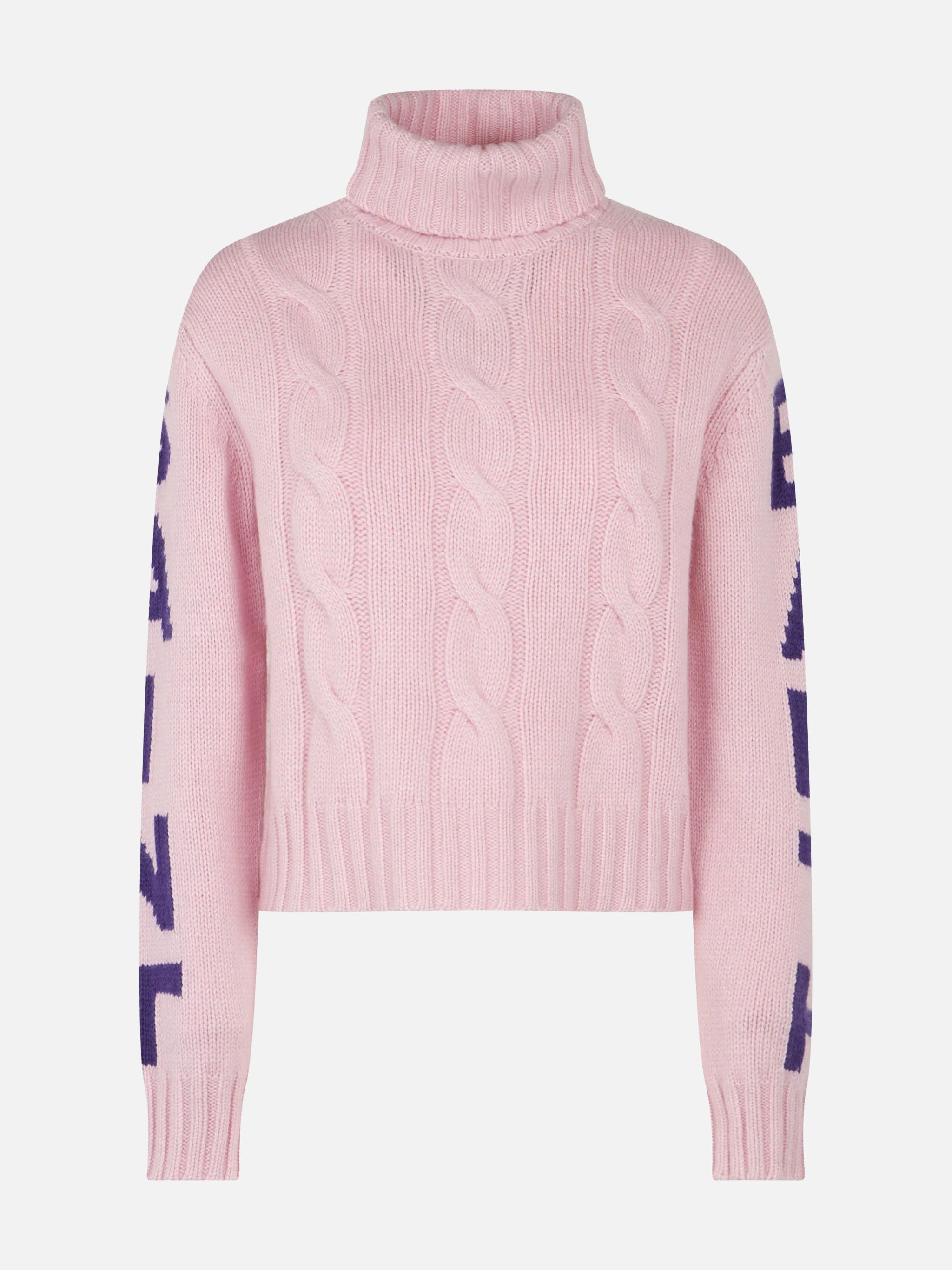 mc2-saint-barth-maglione-adler-collo-alto-in-maglia-intrecciata-rosa-con-jacquar image 4
