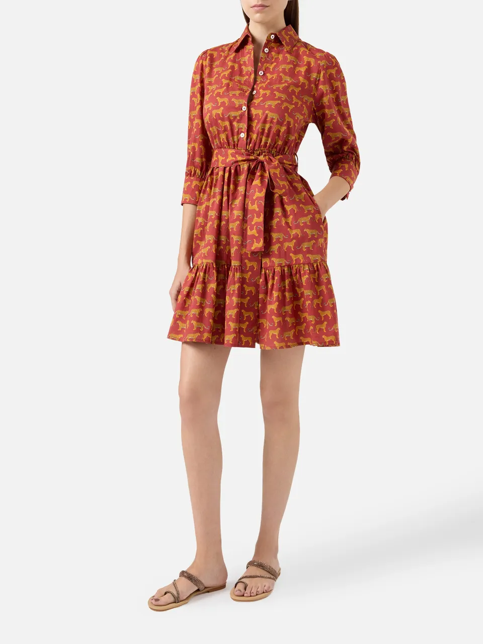 mc2-saint-barth-eloise-abito-corto-donna-cotone-stampa-animalier image 1
