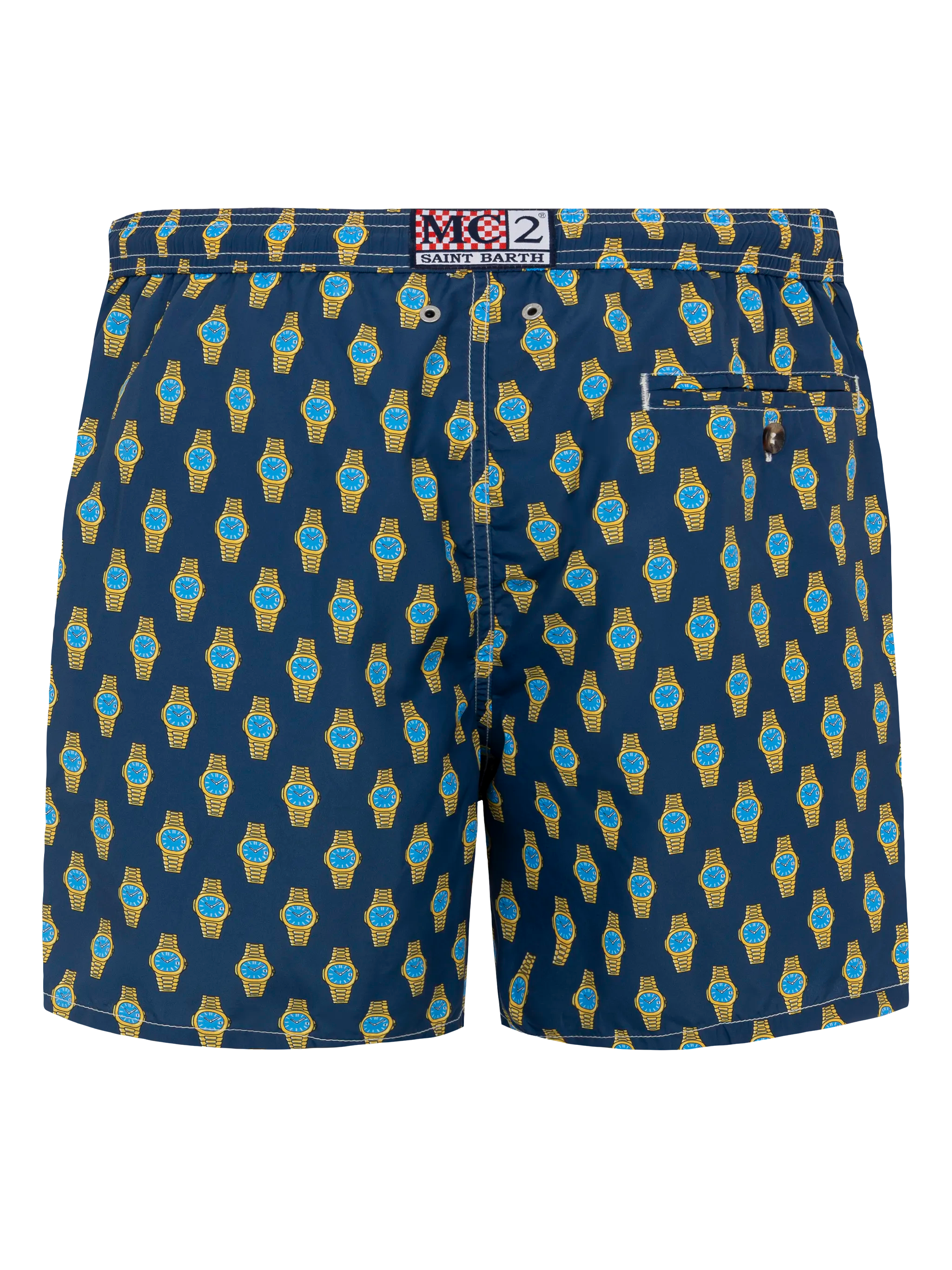 mc2-saint-barth-costume-mare-uomo-lighting-blu-navy-stampa-orologi image 2