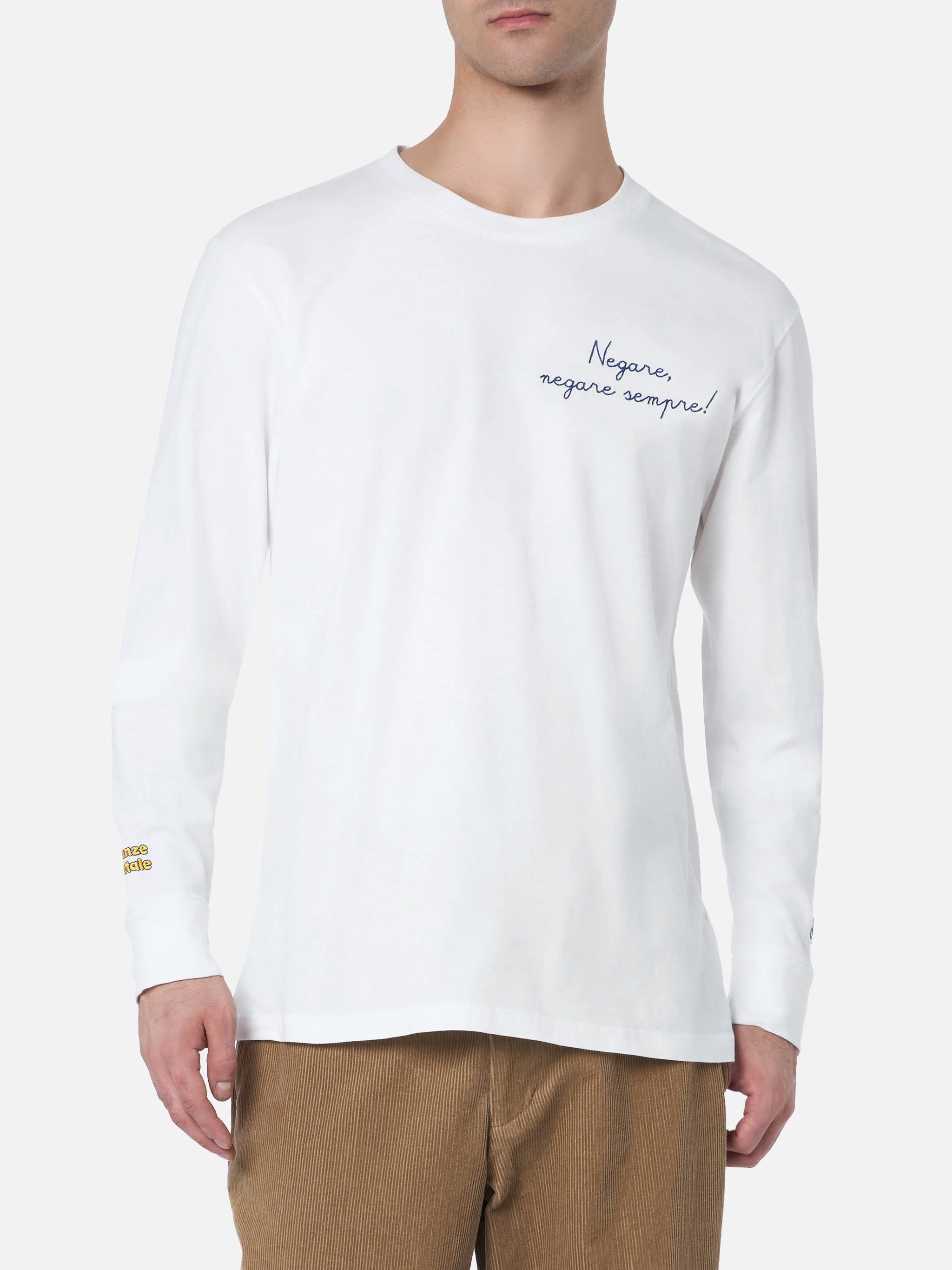 mc2-saint-barth-t-shirt-luton-ricamo-negare-negare-sempre-bianca-uomo image 3