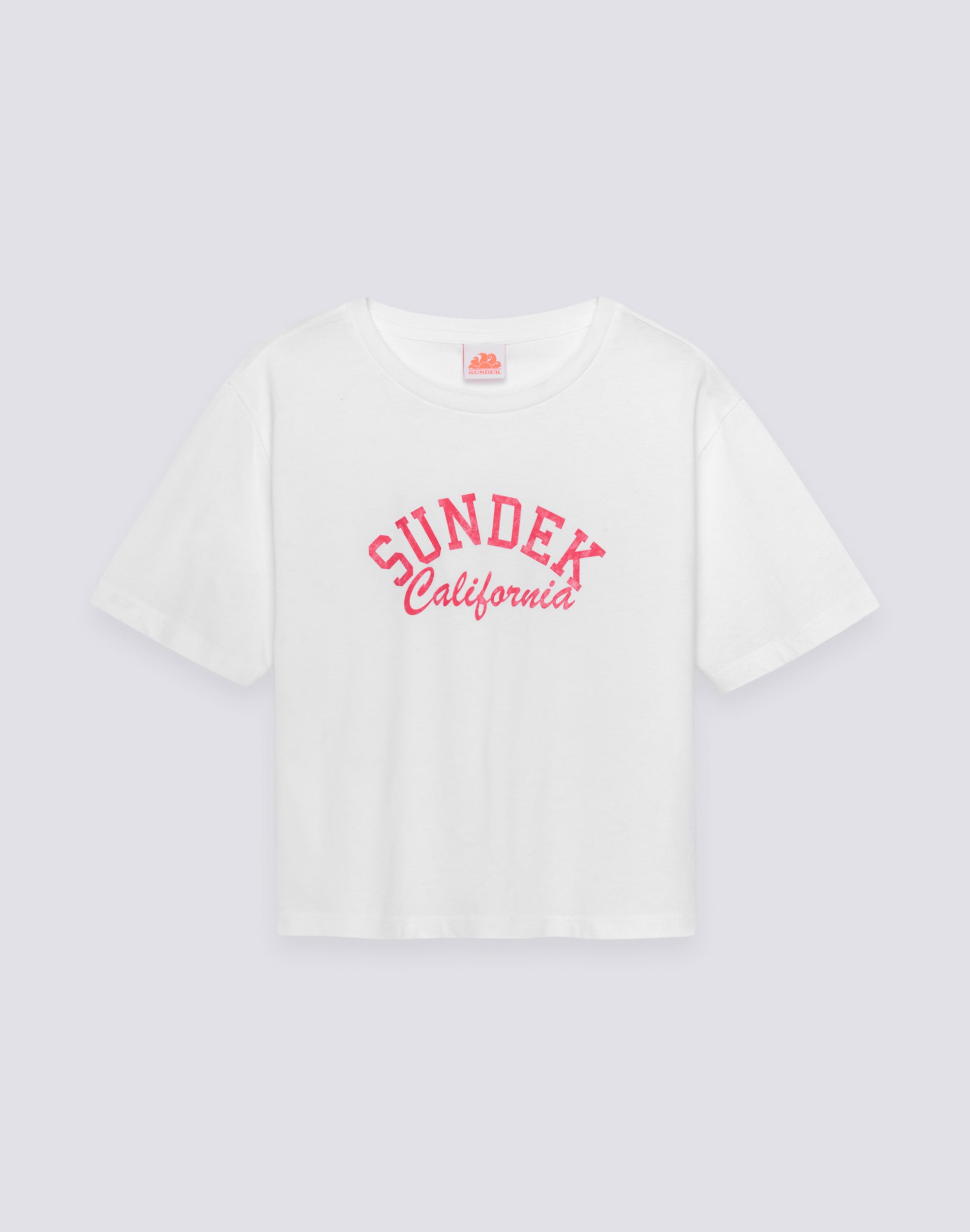 sundek-w748tejs000-t-shirt-donna-cropped-vintage-wash-logo-california-3 image 1